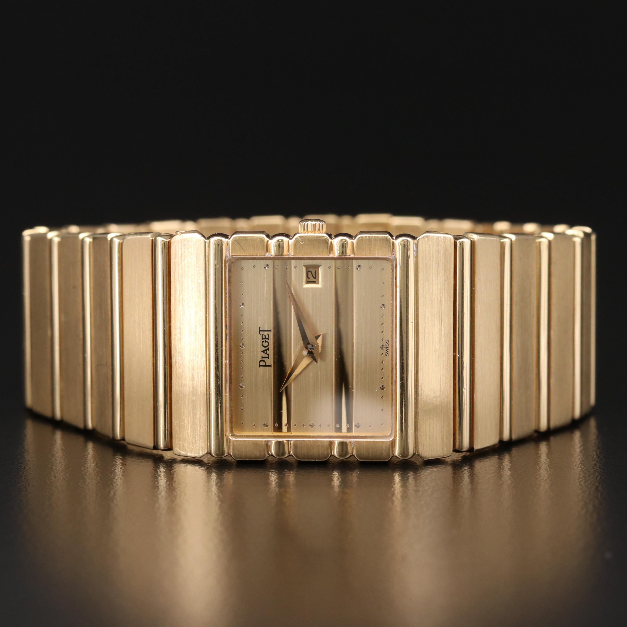 Piaget Polo Perpetual Calendar 18K Gold Quartz Watch