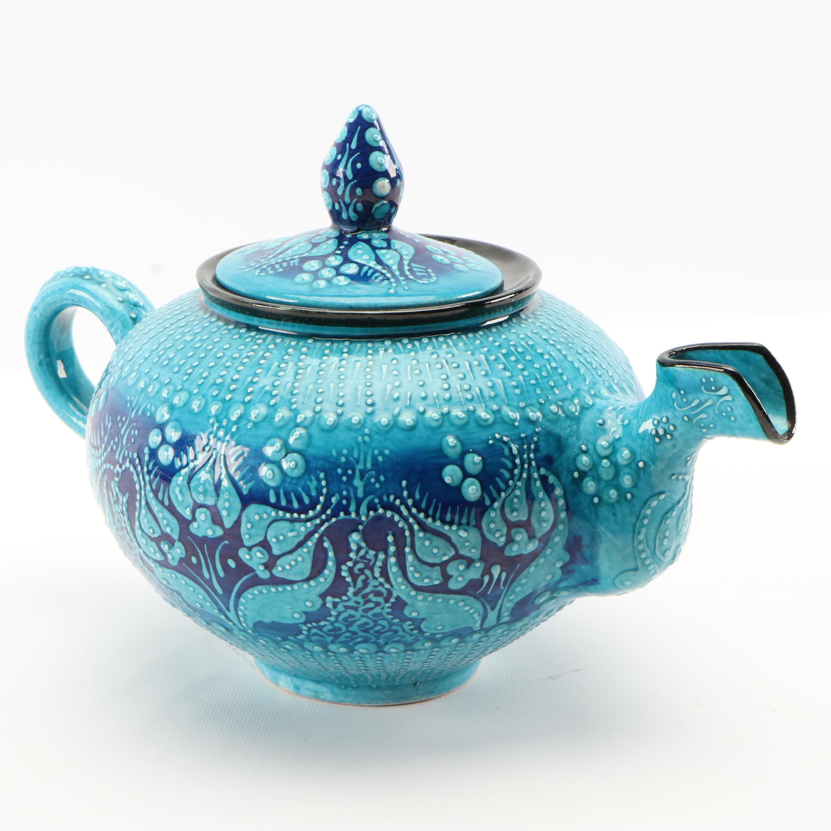 Chez Galip Turkish Art Pottery Tea Set