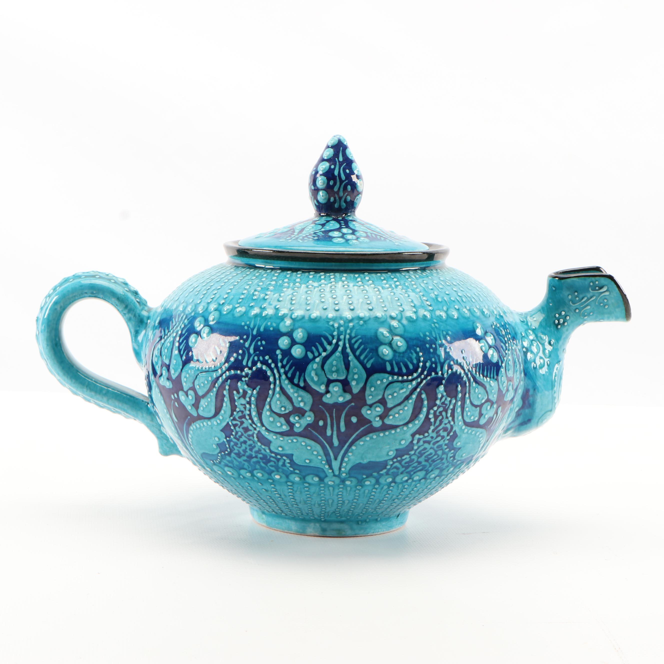 Chez Galip Turkish Art Pottery Tea Set