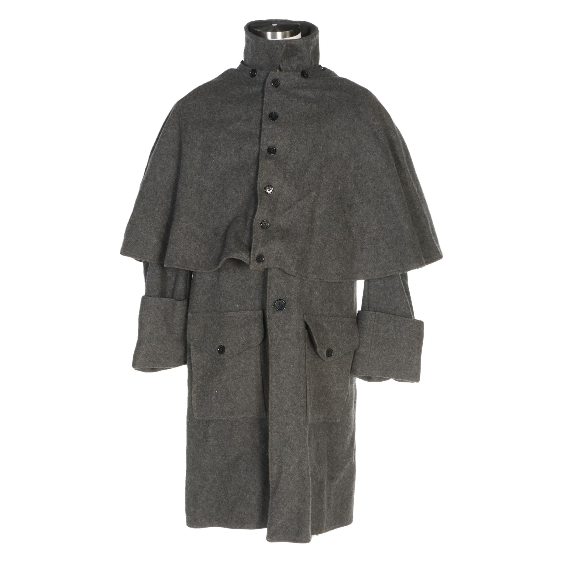Spirit Horse Ranch Wear Gray Wool Modern Great Coat