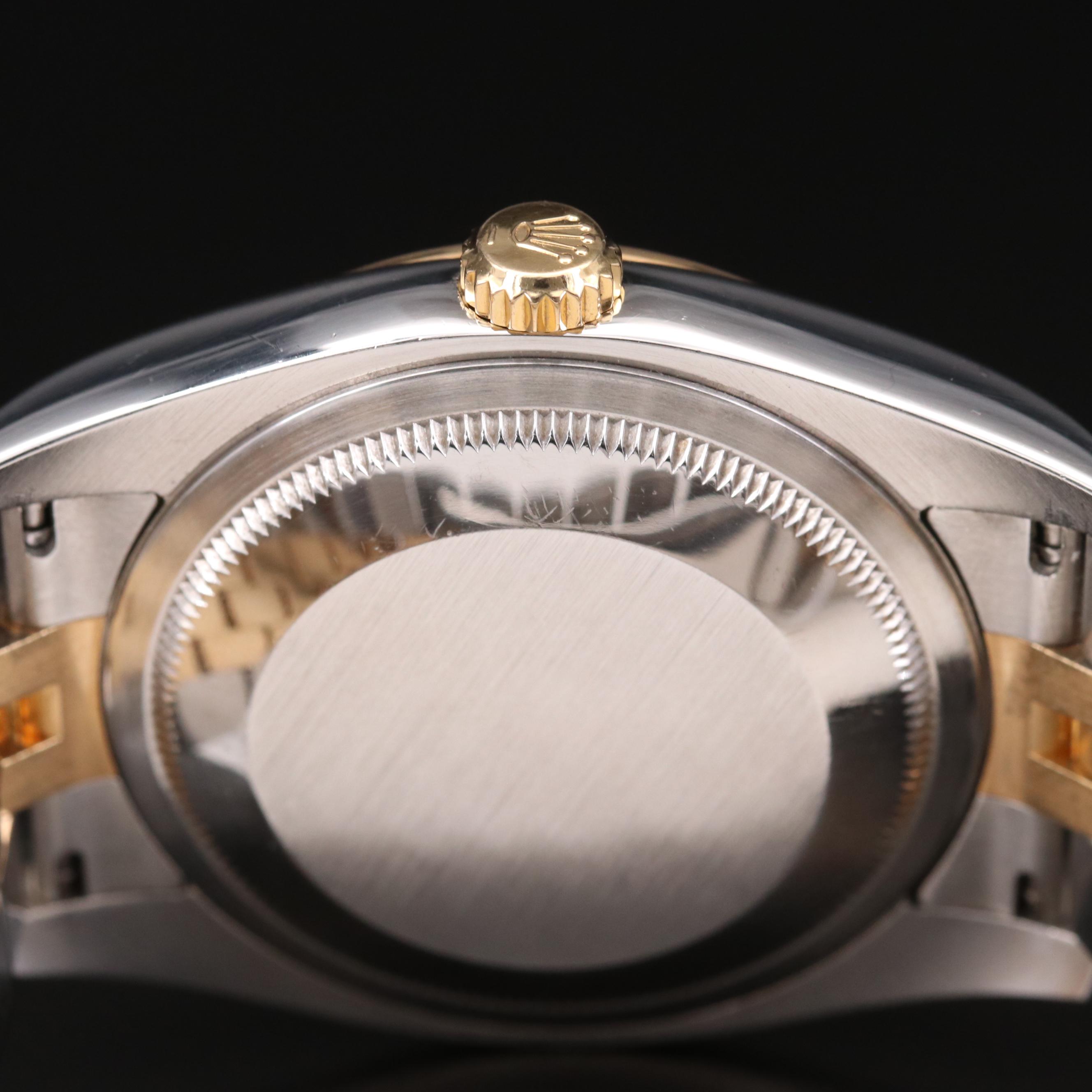 Rolex Datejust 18K Gold and Stainless Steel Watch, 2006