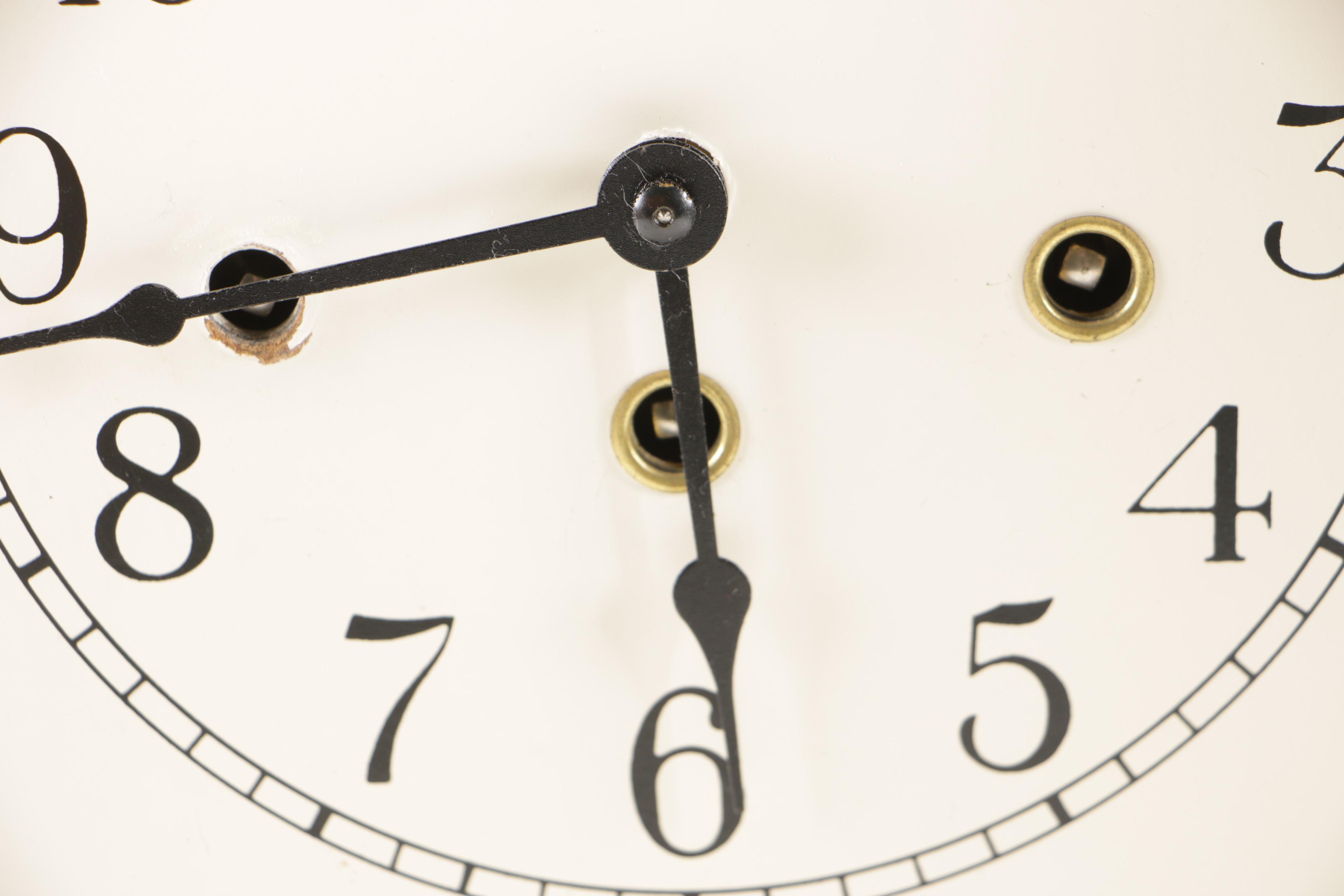 Ethan Allen Westminster Chime Clock With Pendulum and Key, 1940s