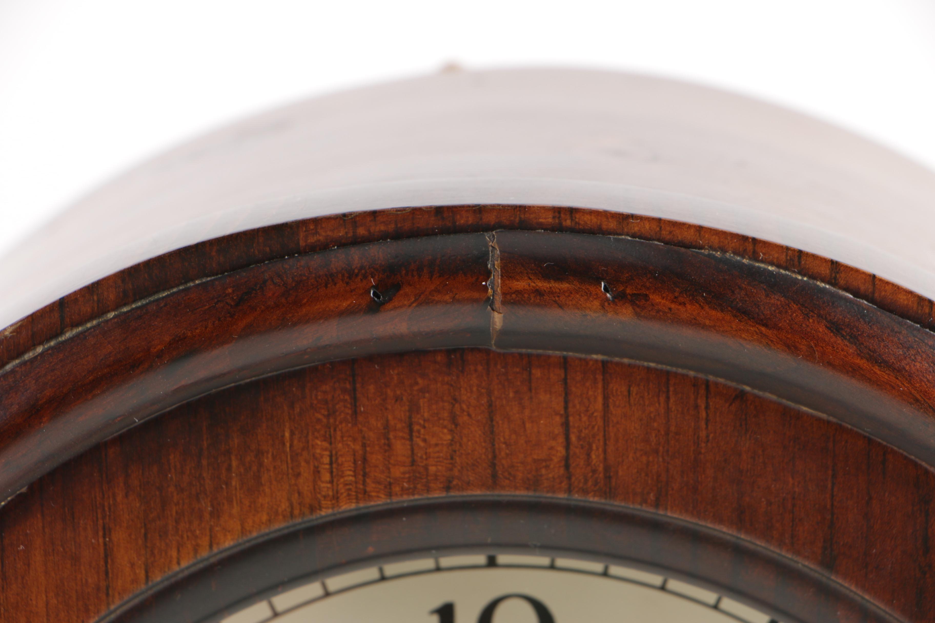 Ethan Allen Westminster Chime Clock With Pendulum and Key, 1940s