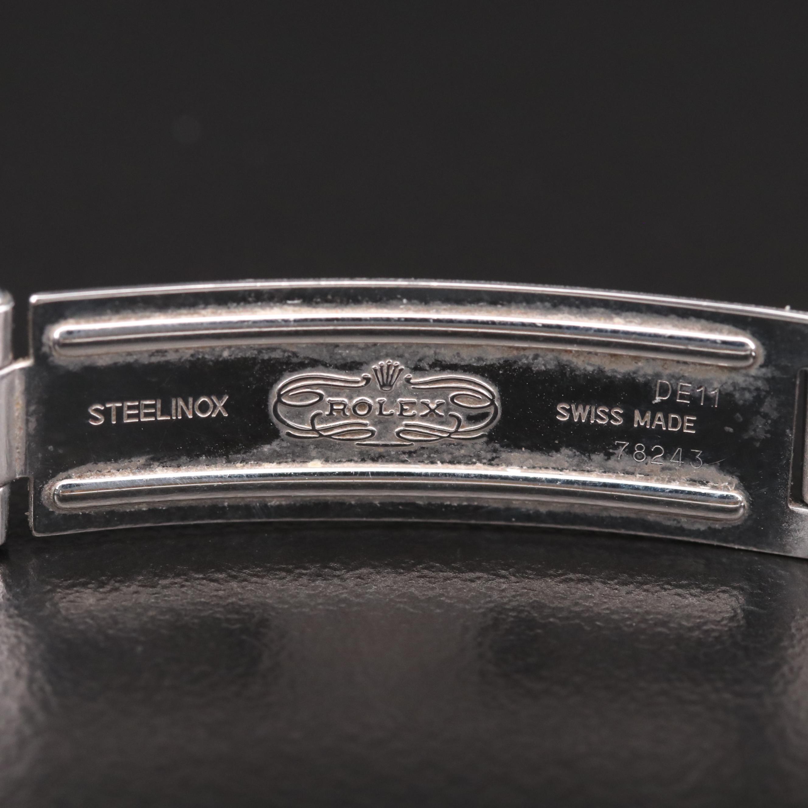 2001 Rolex Datejust 18K Gold and Stainless Steel With Diamond Dial Watch