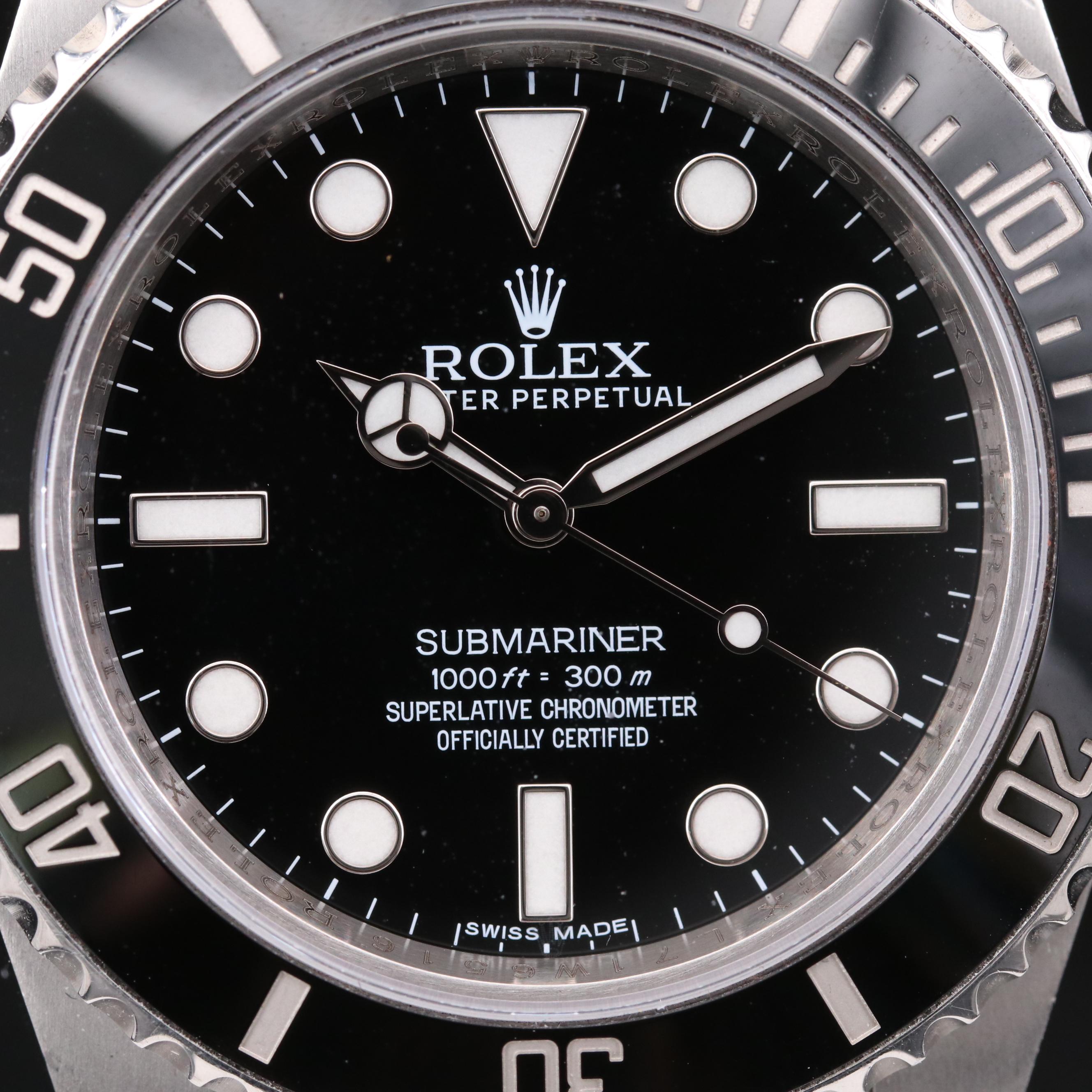 Rolex Submariner "No Date" 114060 Stainless Steel Automatic Watch