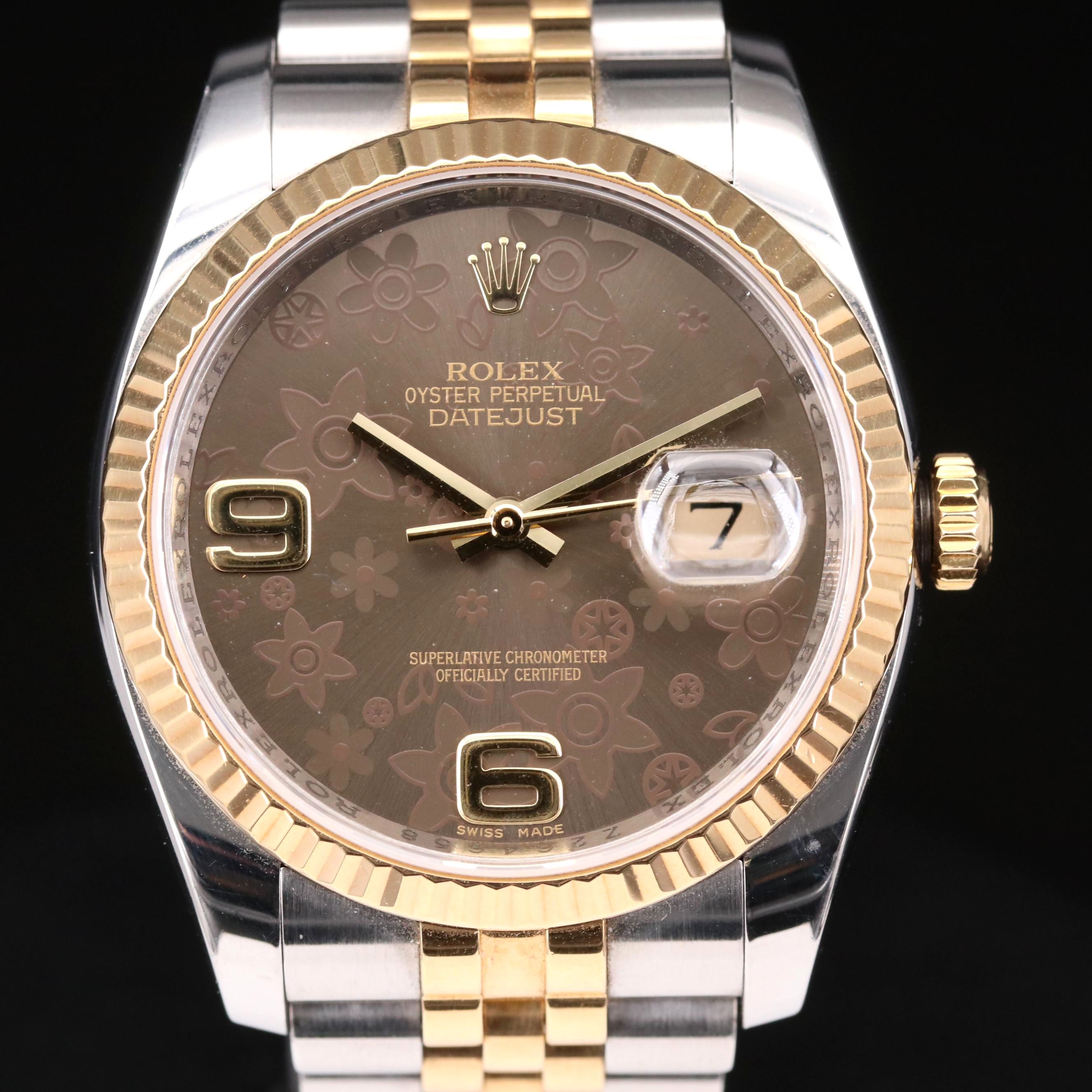 Rolex Datejust 18K Gold and Stainless Steel Watch, 2006