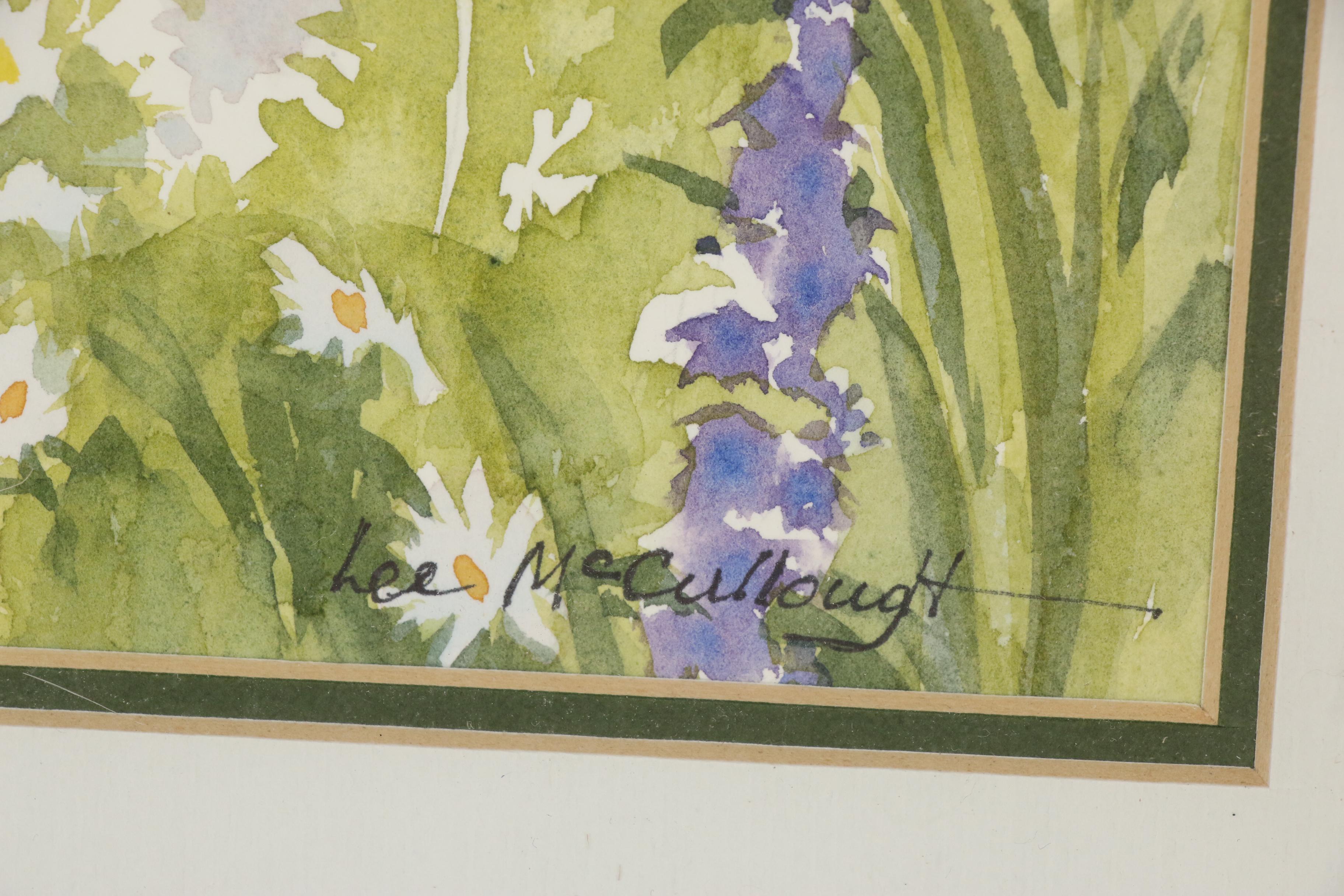 Lee McCullough Garden Watercolor Painting