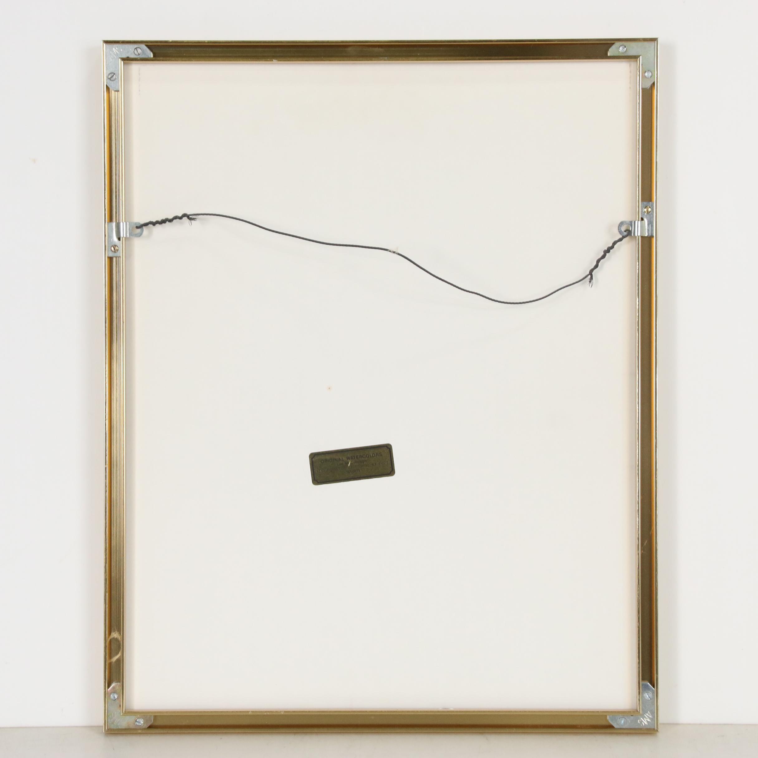 Lee McCullough Garden Watercolor Painting