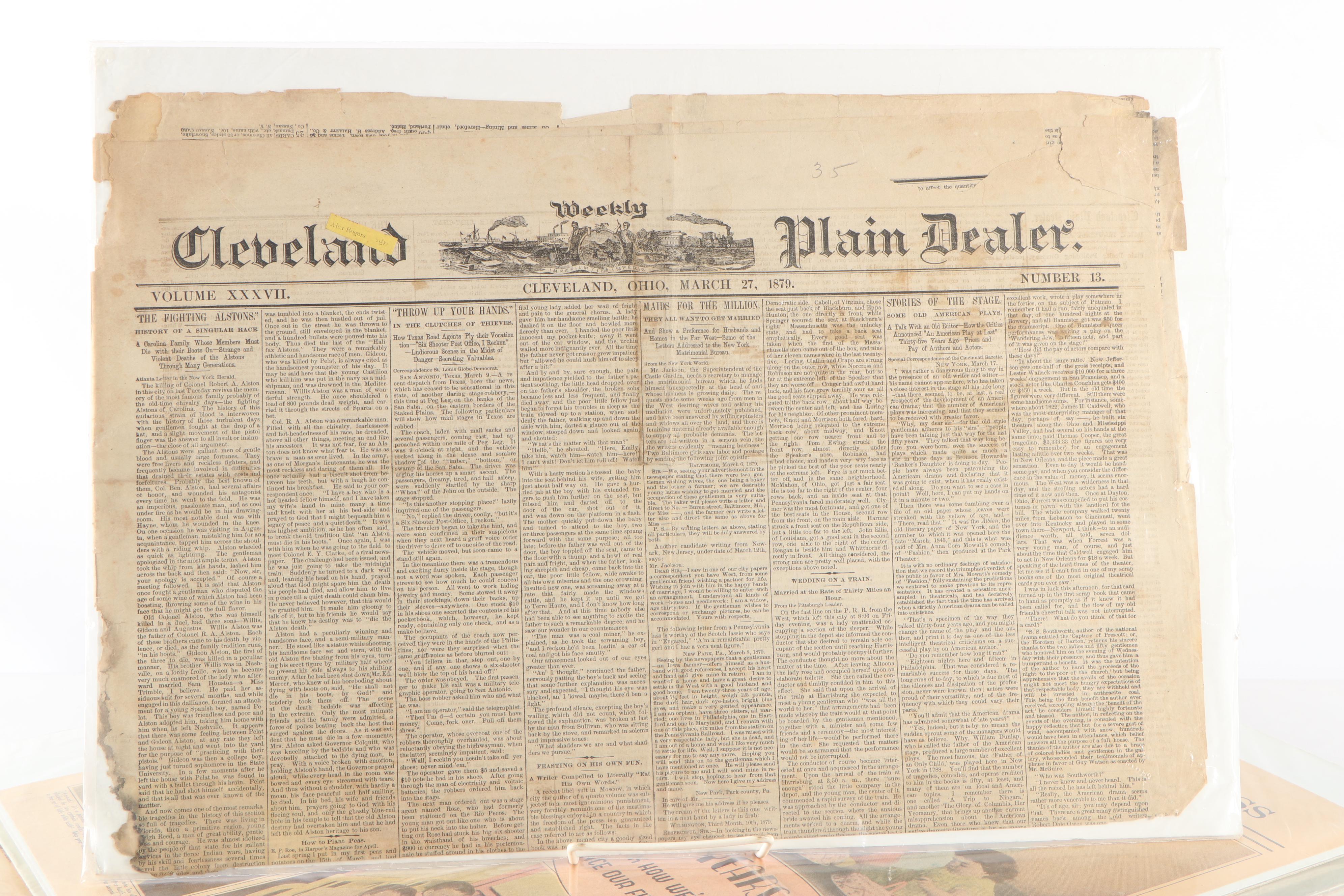 German Uncut Paper Houses and Large Magazine Advertisements