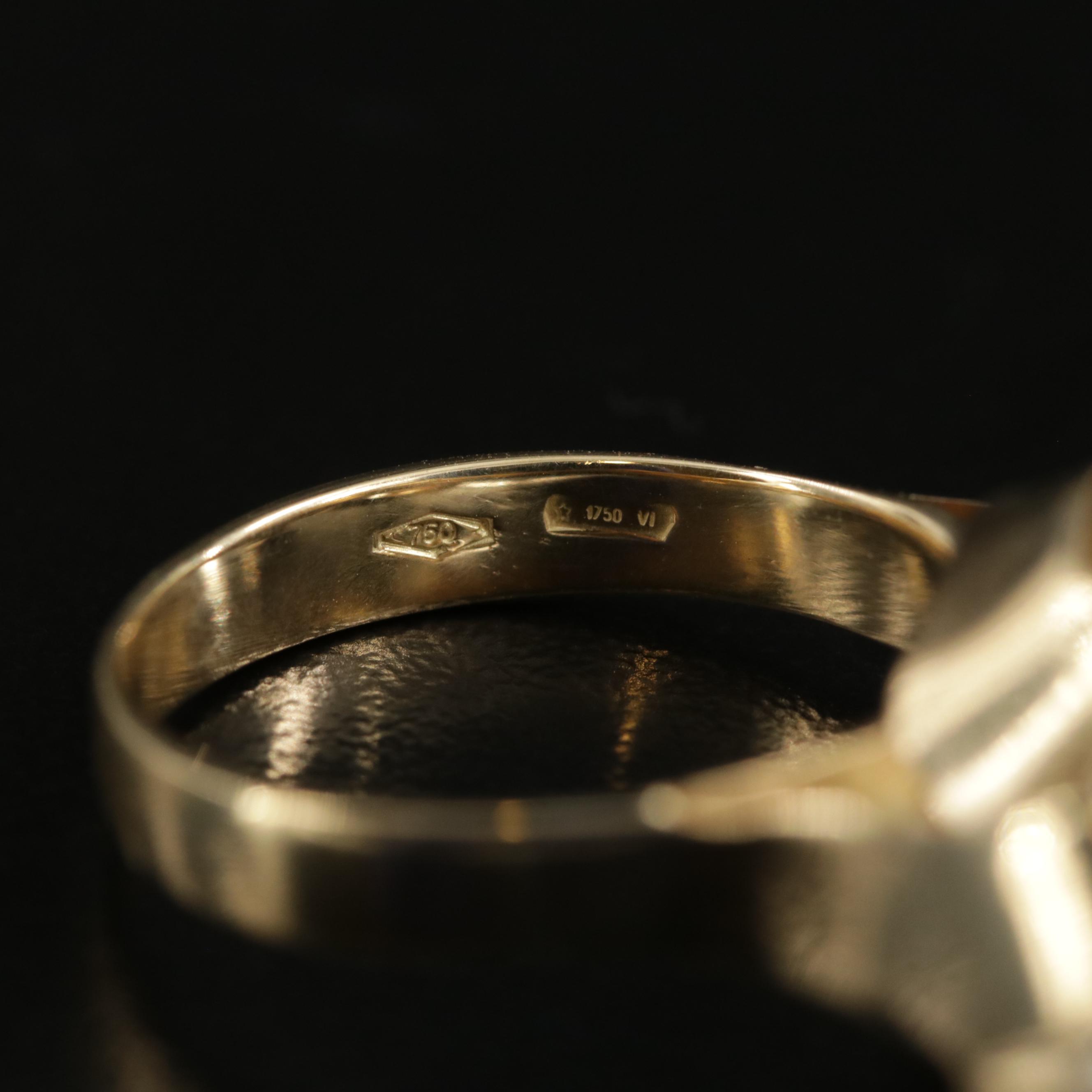 Nanis Italian Jewels 18K Gold 1.25 CTW Diamond Wave Ring