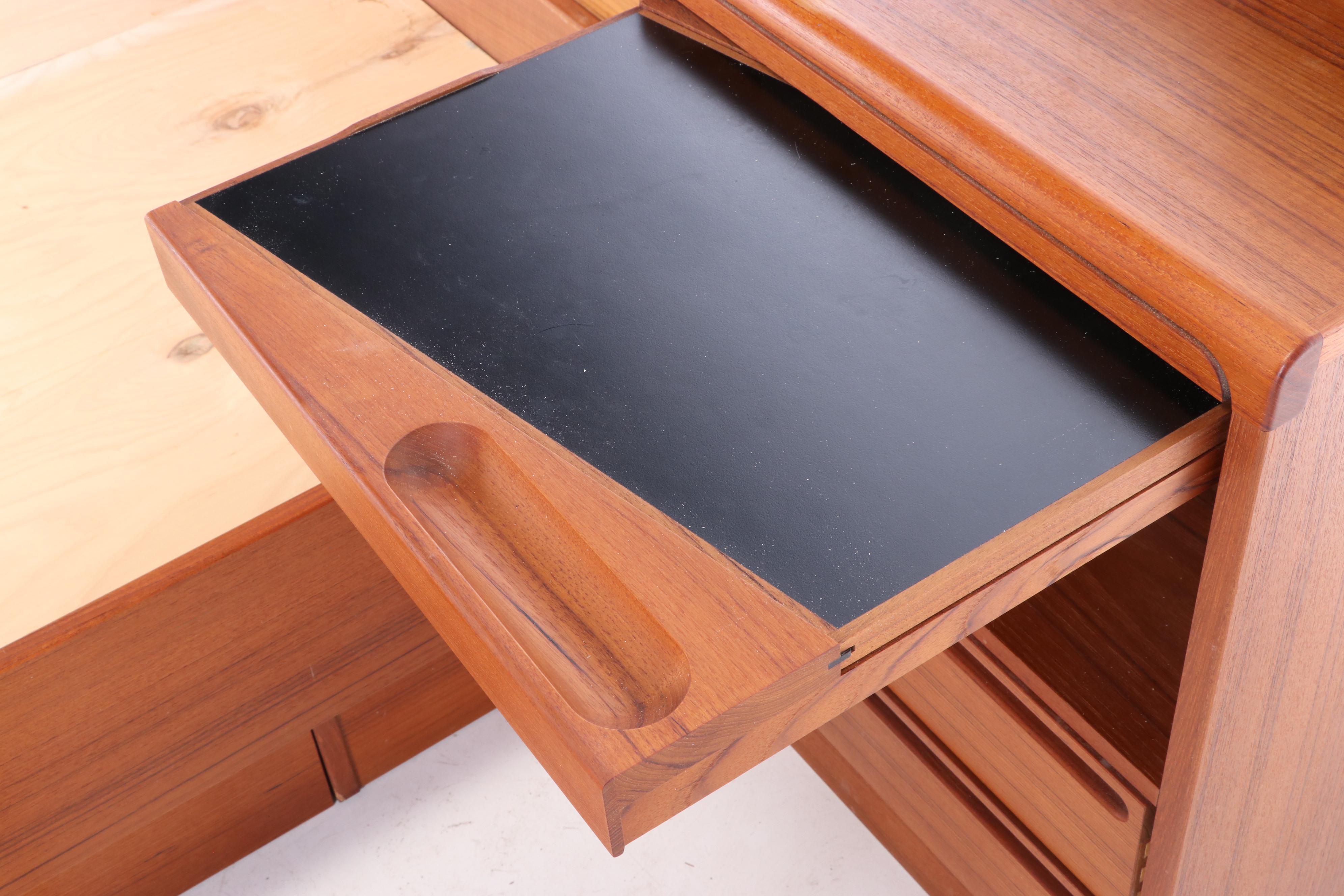 Tørring Danish Modern Teak Queen Headboard and Frame