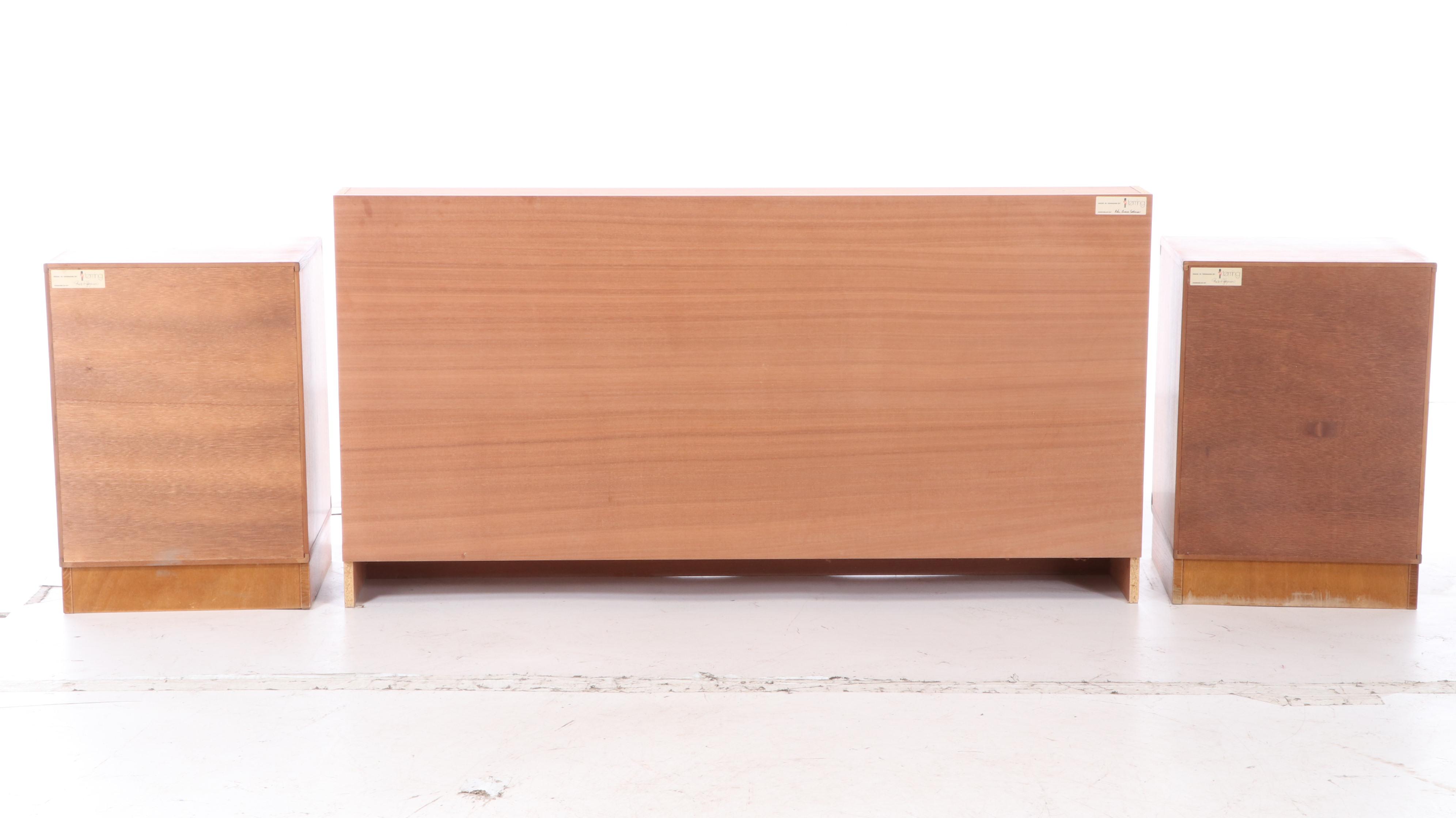Tørring Danish Modern Teak Queen Headboard and Frame