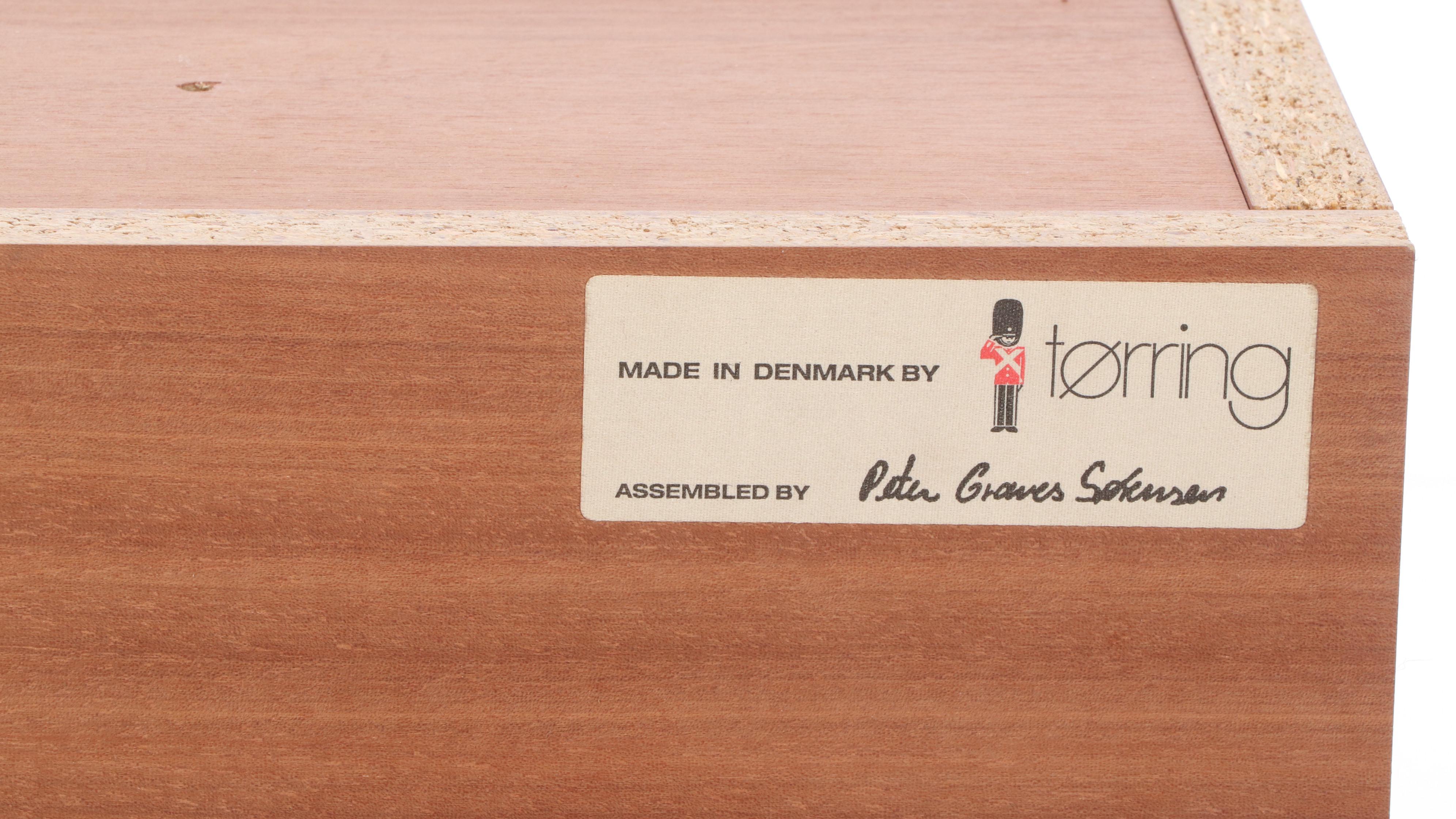 Tørring Danish Modern Teak Queen Headboard and Frame