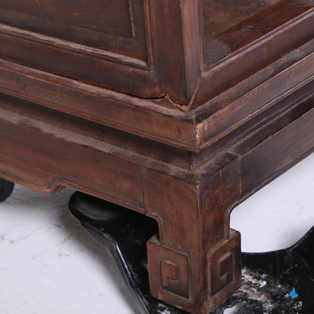 Chinese Carved Hardwood Altar Cabinet