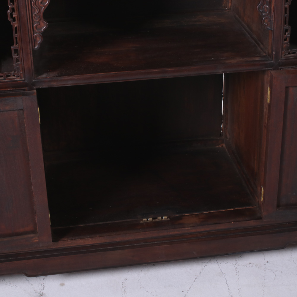 Chinese Carved Hardwood Altar Cabinet