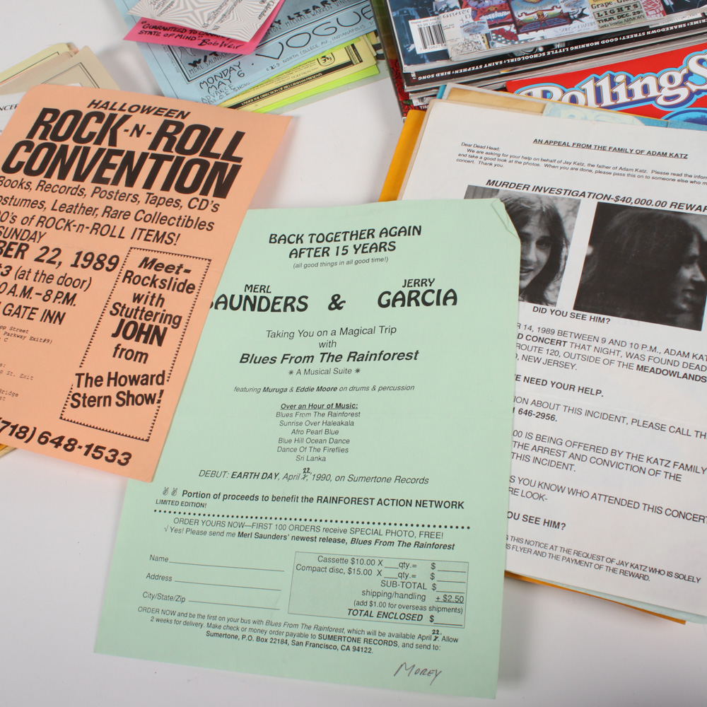 Grateful Dead Fan Club Memorabilia Collection