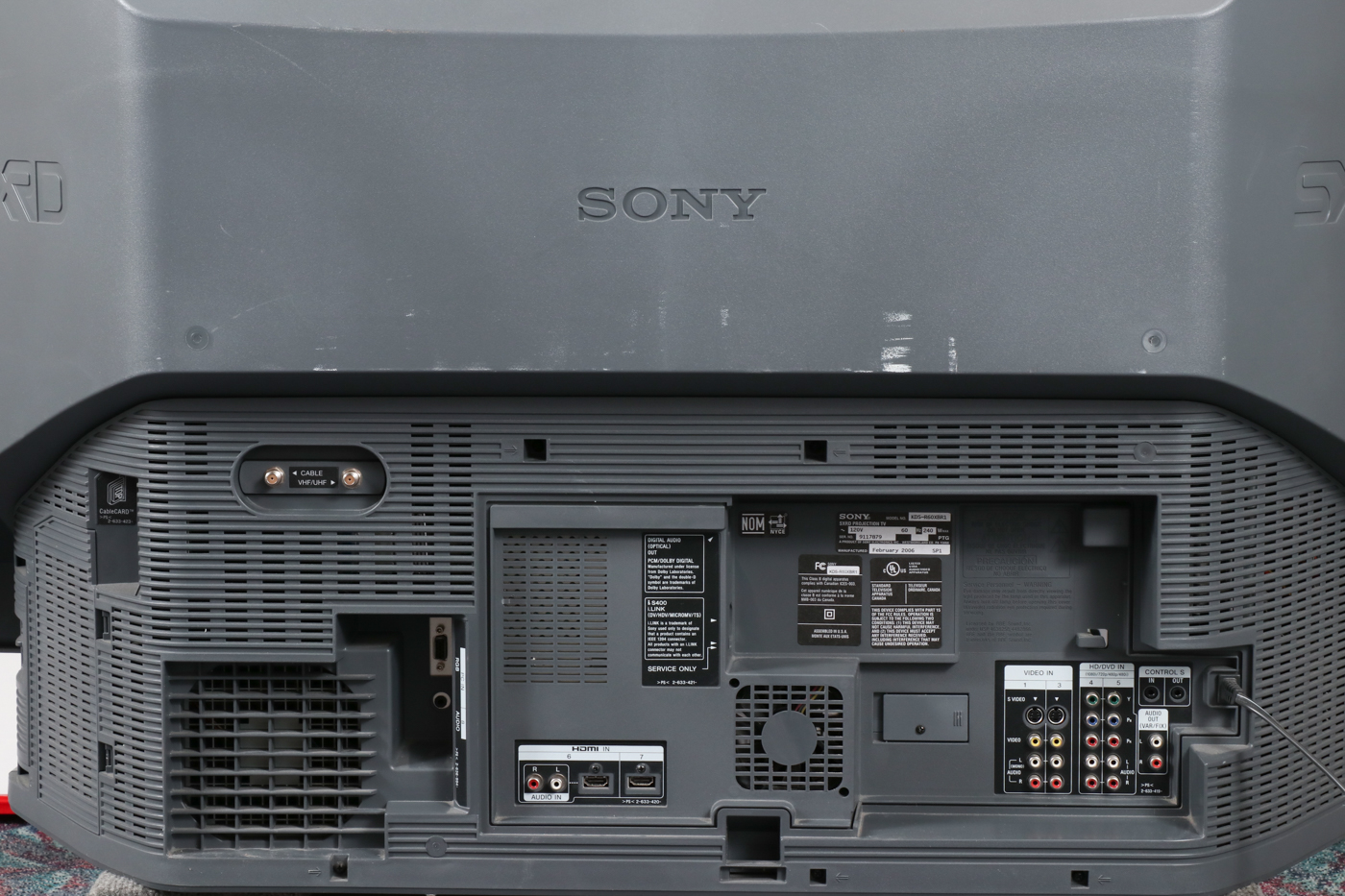 Sony 60" 1080P Projection TV with Remote