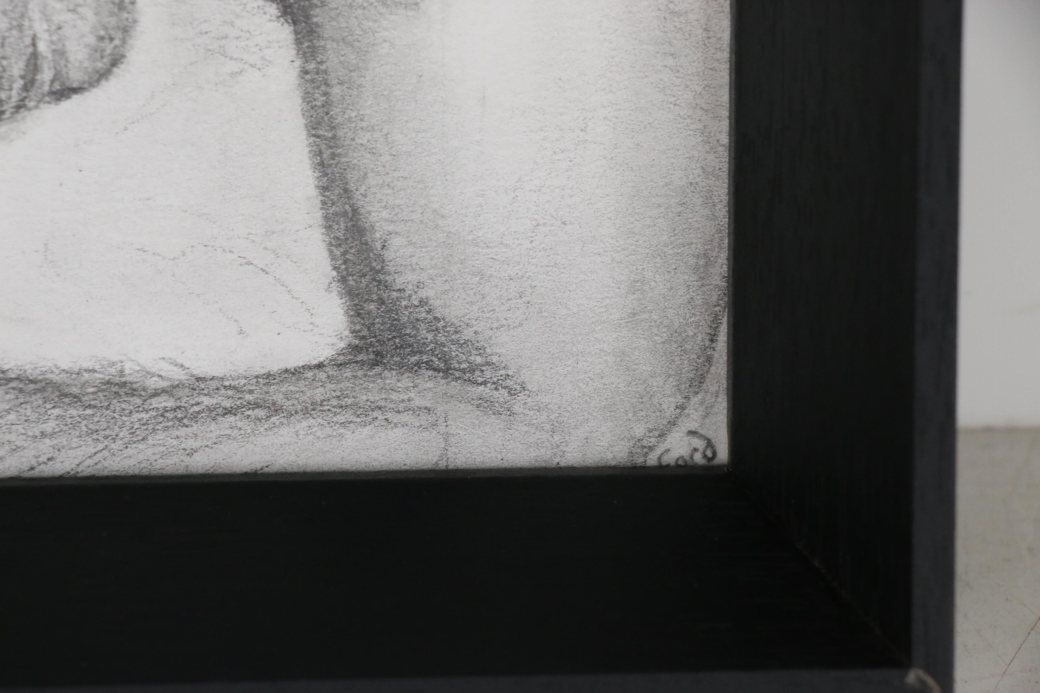 Kevin Ford Male Nude Charcoal Drawing