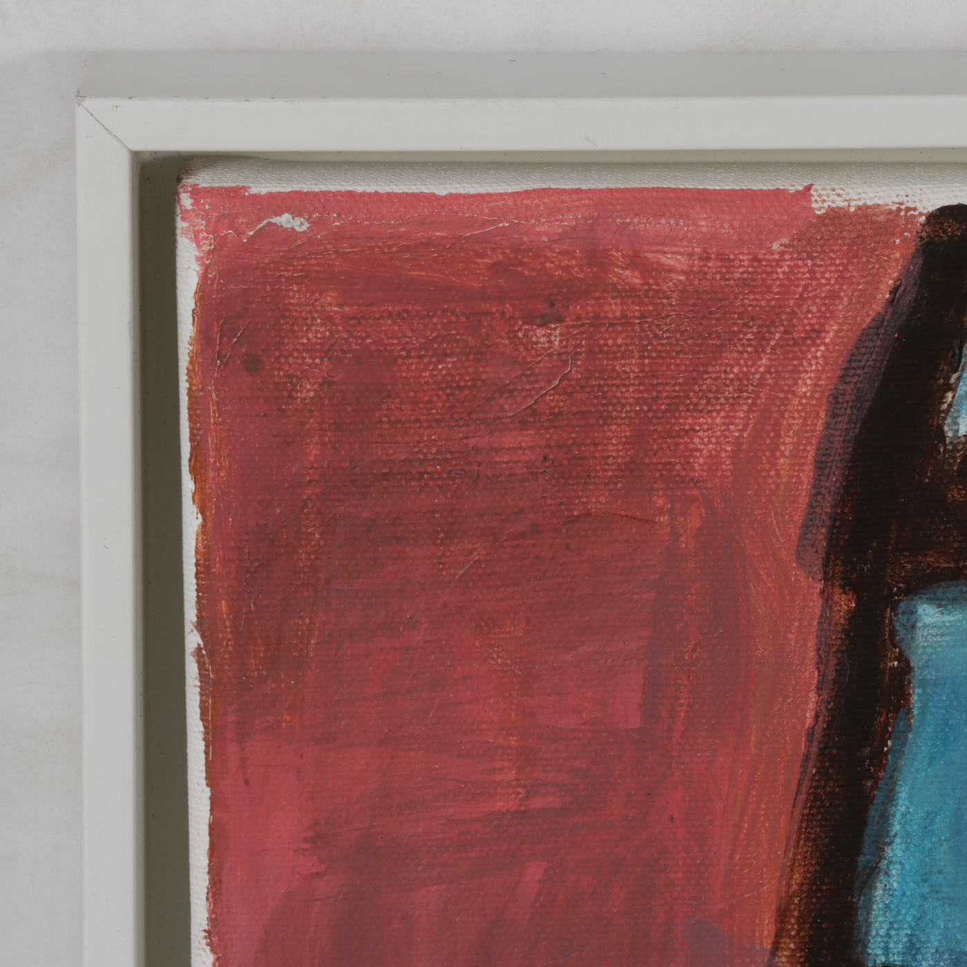 Jen Pang Abstract Oil Painting of Woman with Guitar