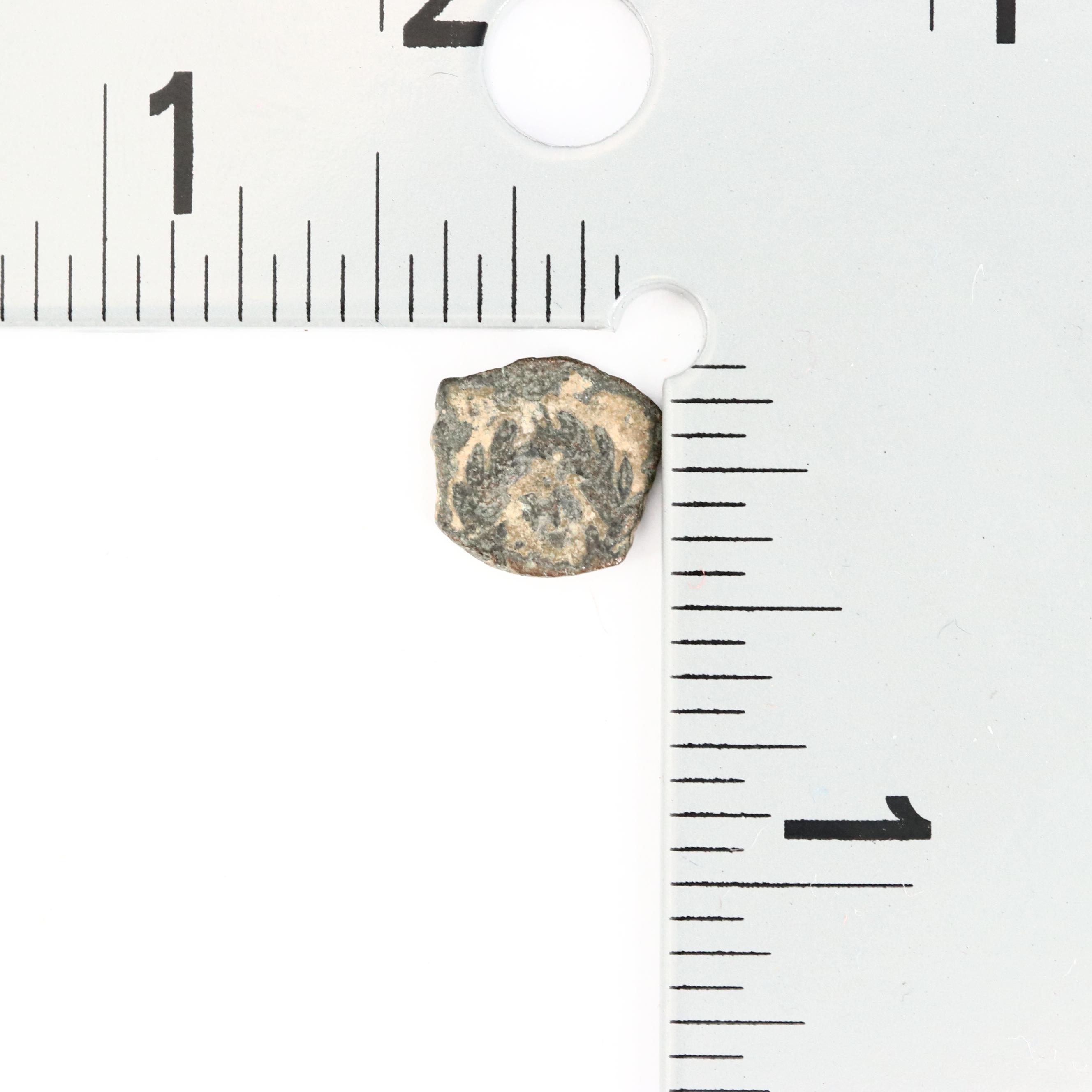 Ancient Nabataea AE11 Bronze Coin of Aretas IV, ca. 9 B.C.