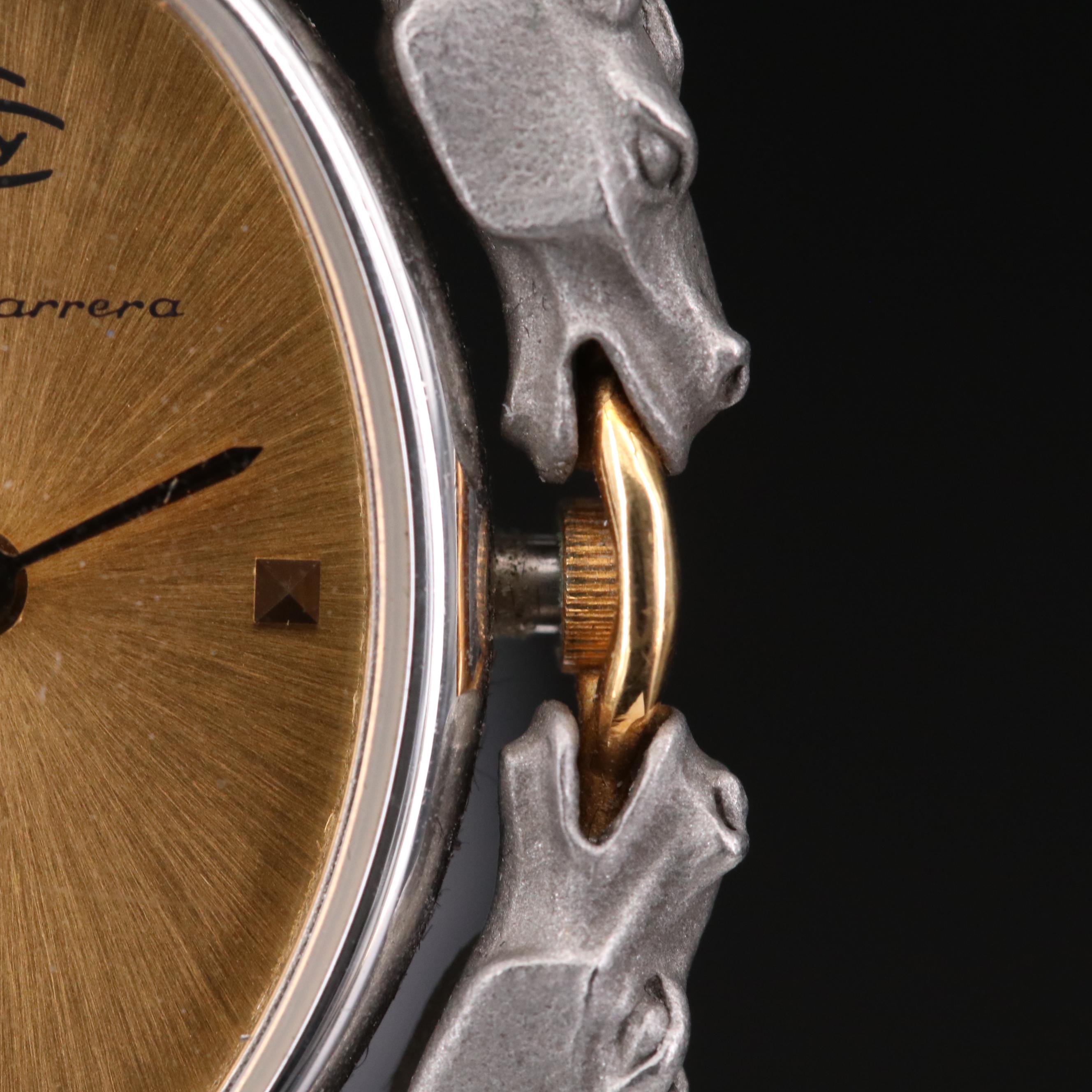 18K Gold and Titanium Carrera Y Carrera Horses Quartz Watch