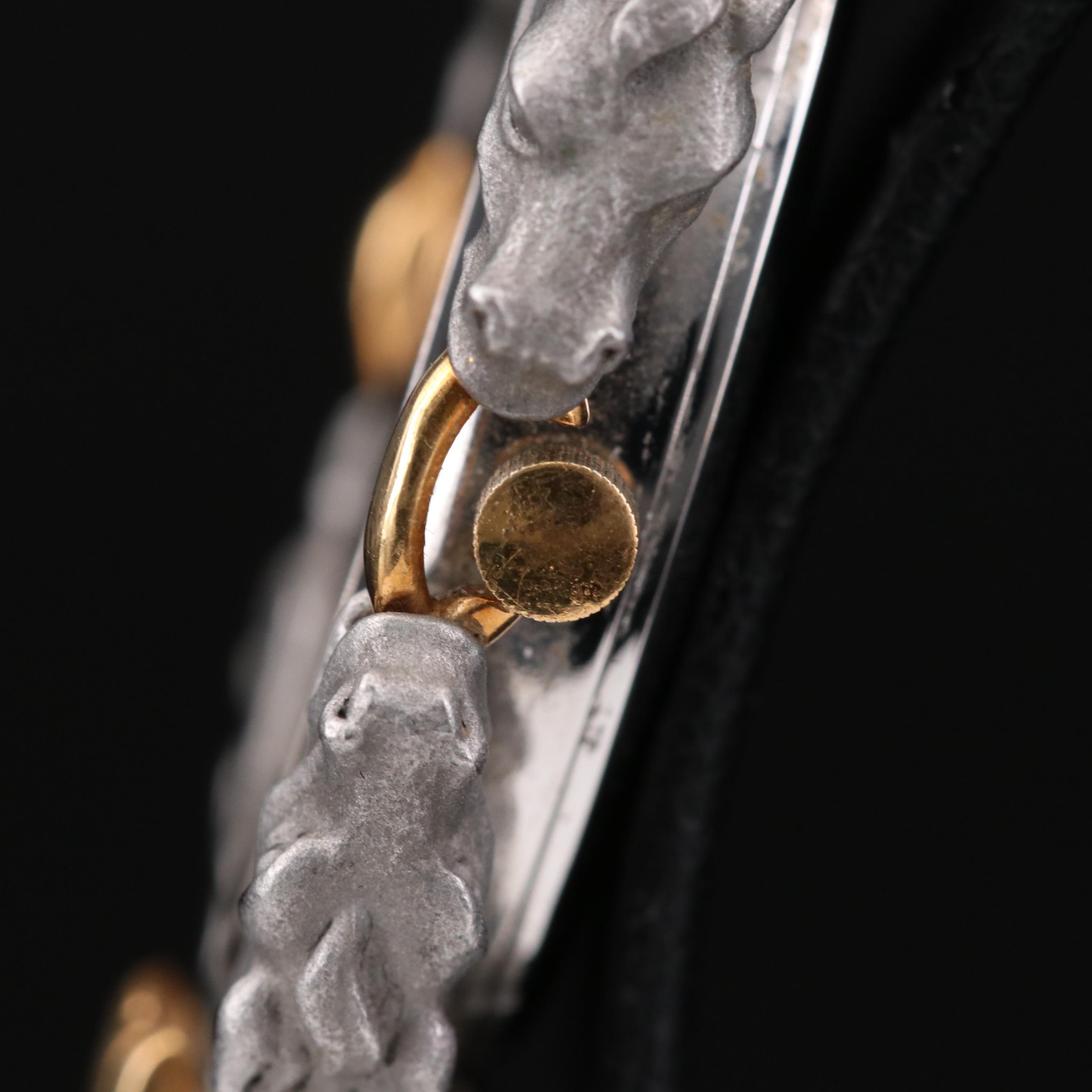 18K Gold and Titanium Carrera Y Carrera Horses Quartz Watch