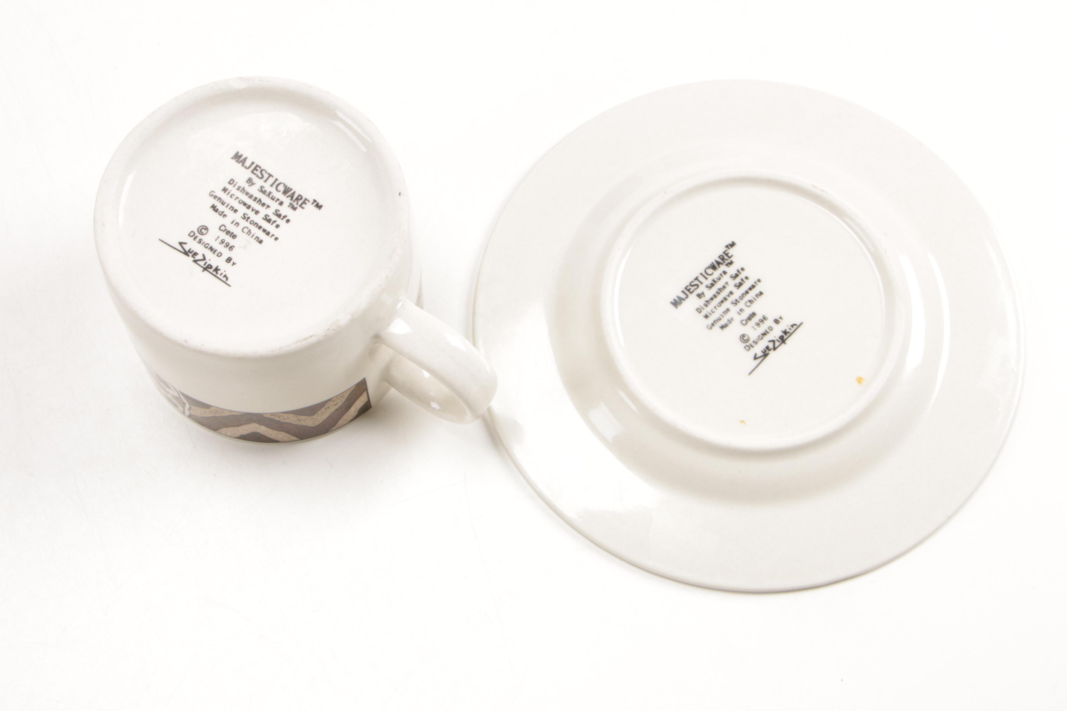 Majesticware by Sakura "Crete" Dinnerware Designed by Sue Zipkin