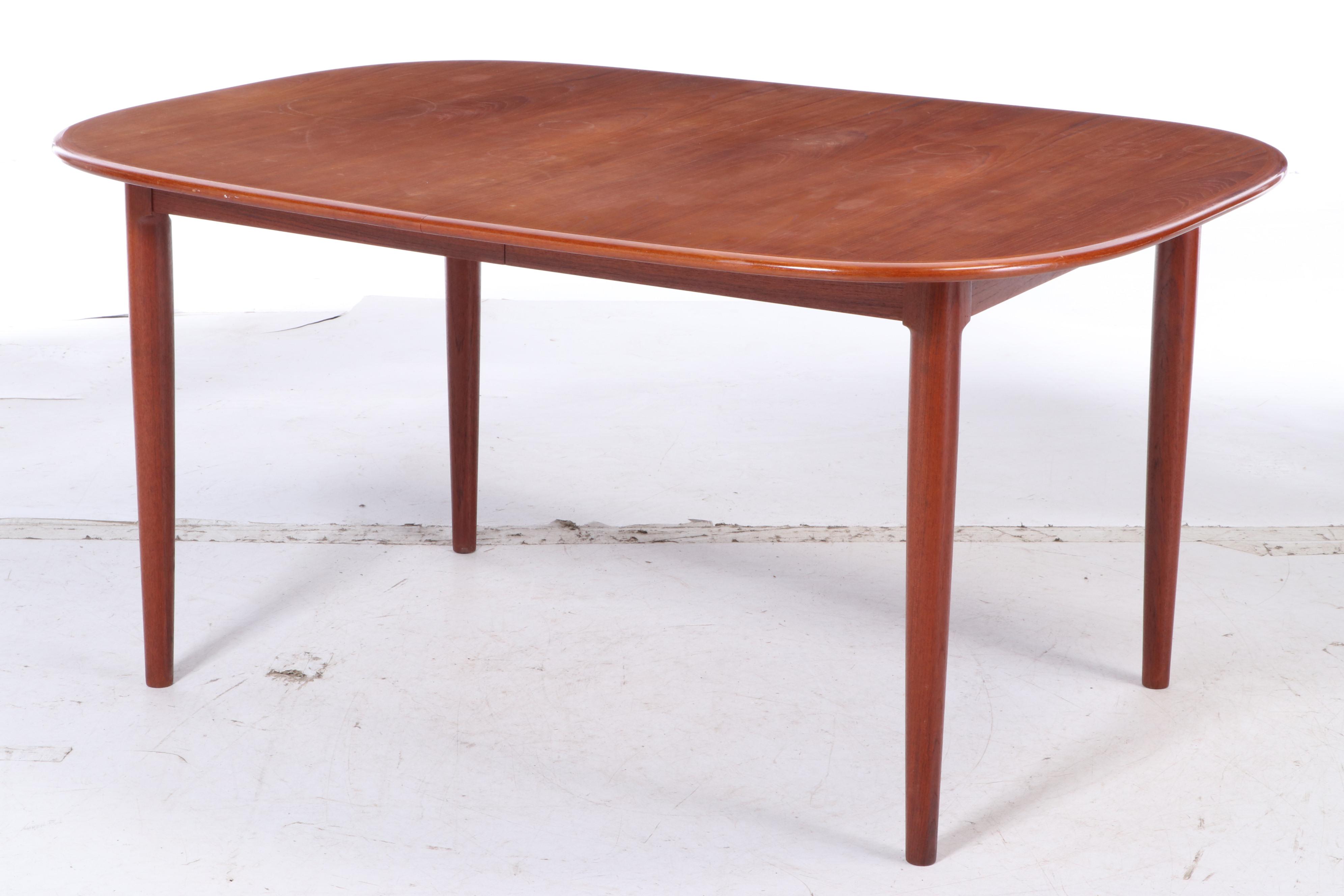 Danish Modern Teak Dining Table and Chairs
