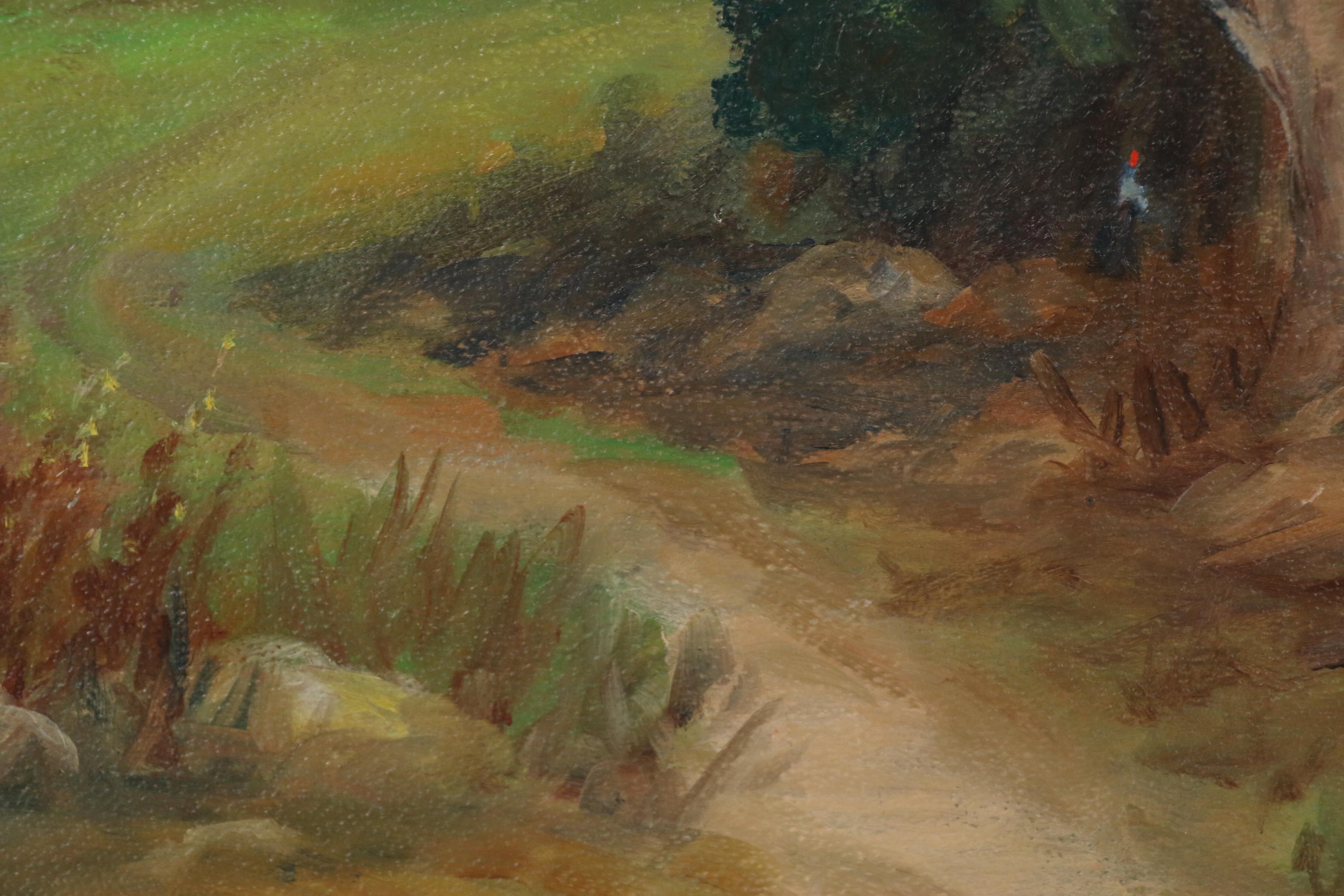 Ollie Payne Landscape Oil Painting, 1952