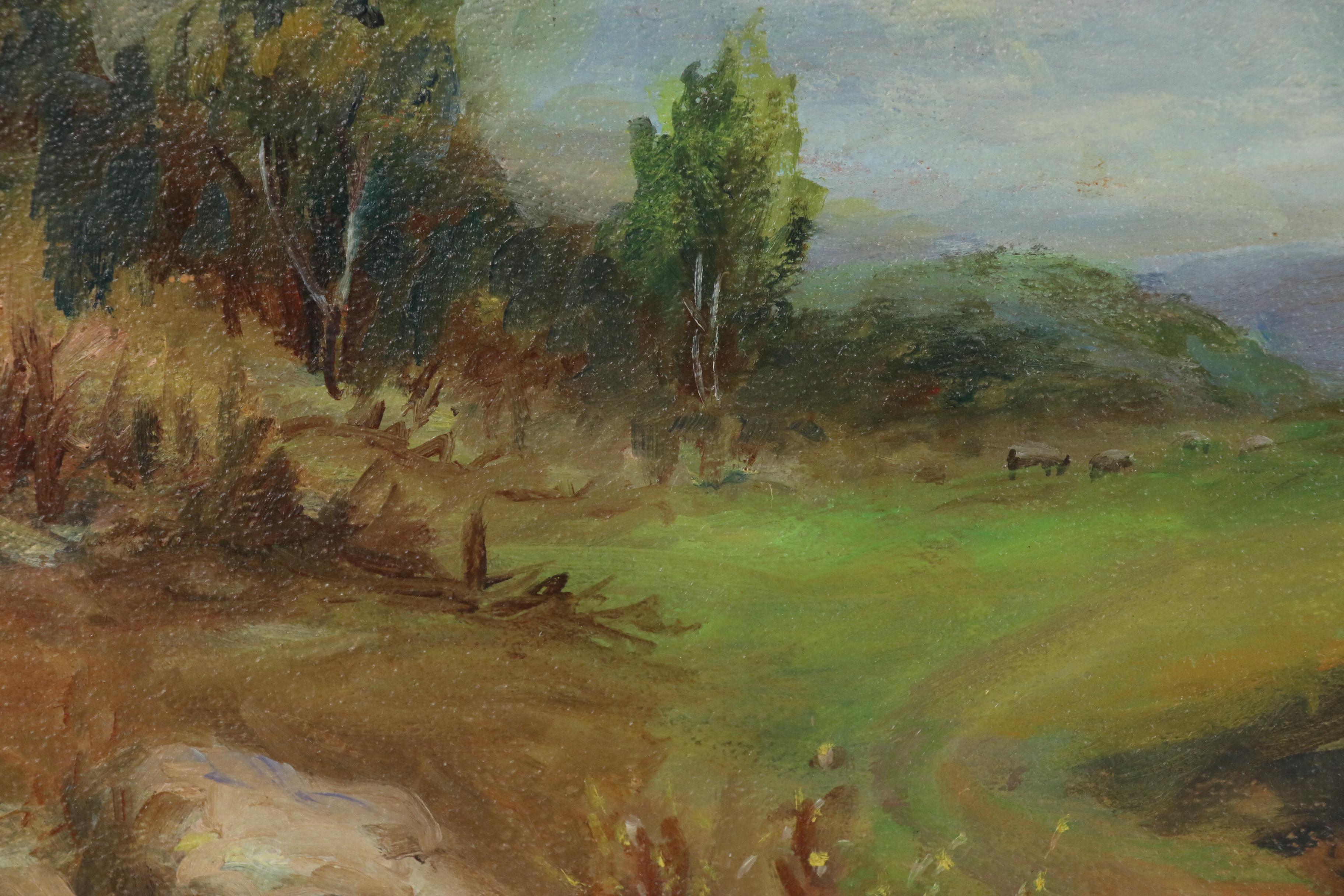 Ollie Payne Landscape Oil Painting, 1952