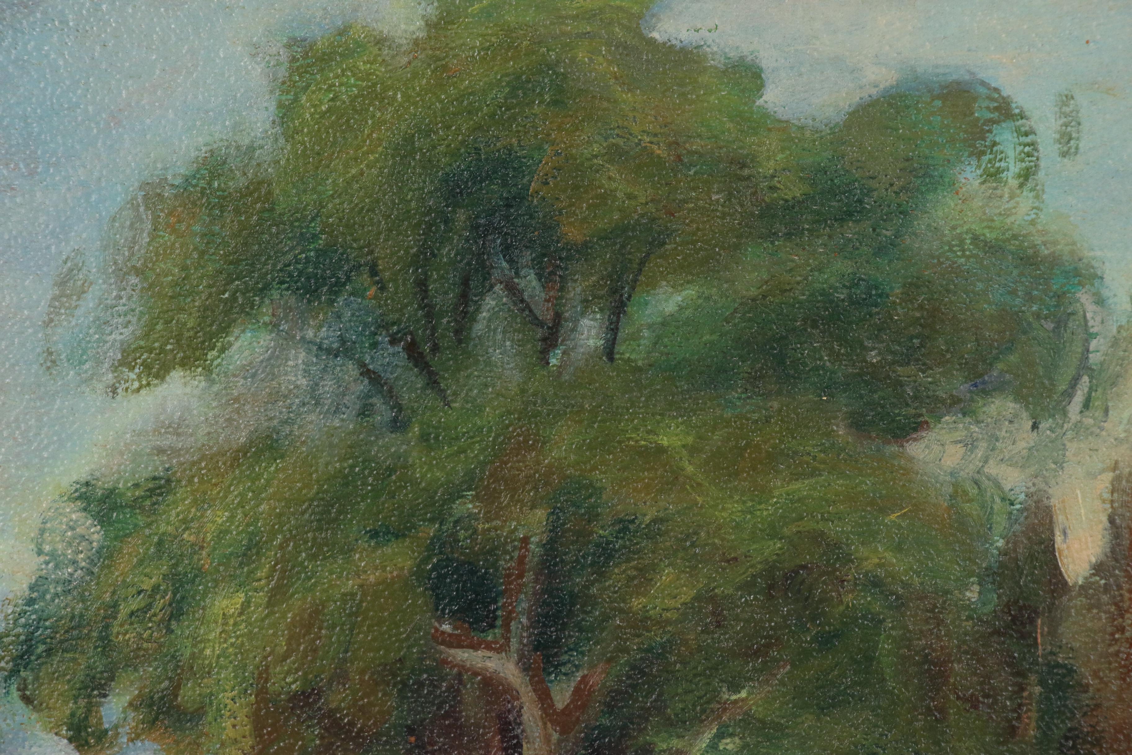 Ollie Payne Landscape Oil Painting, 1952