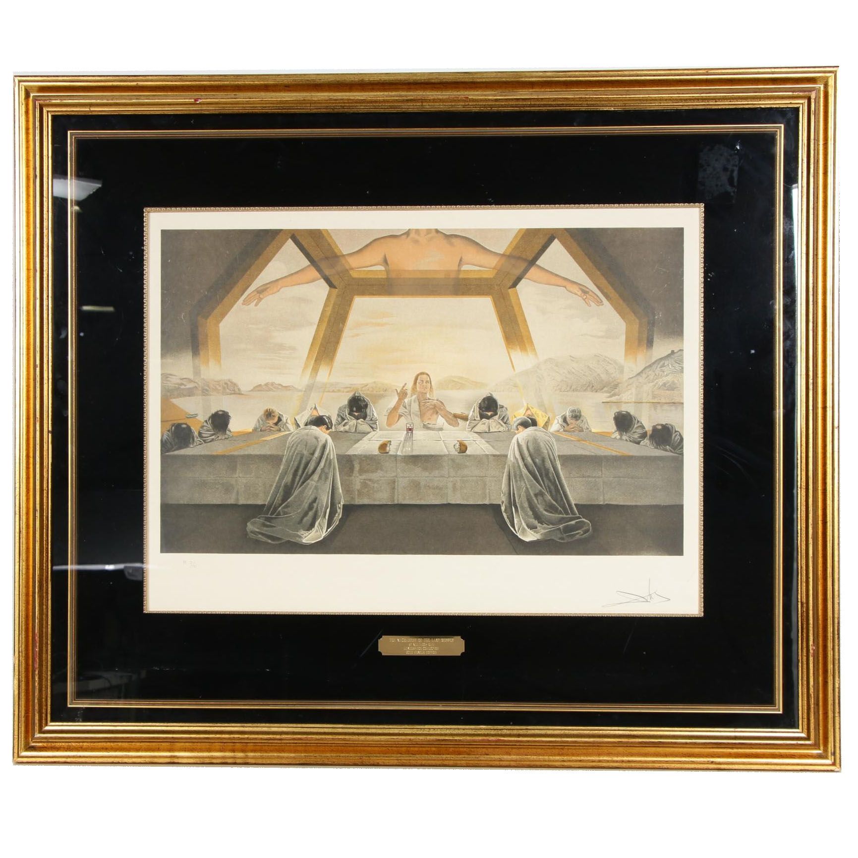 Salvador Dali Lithograph "The Sacrament of the Last Supper"