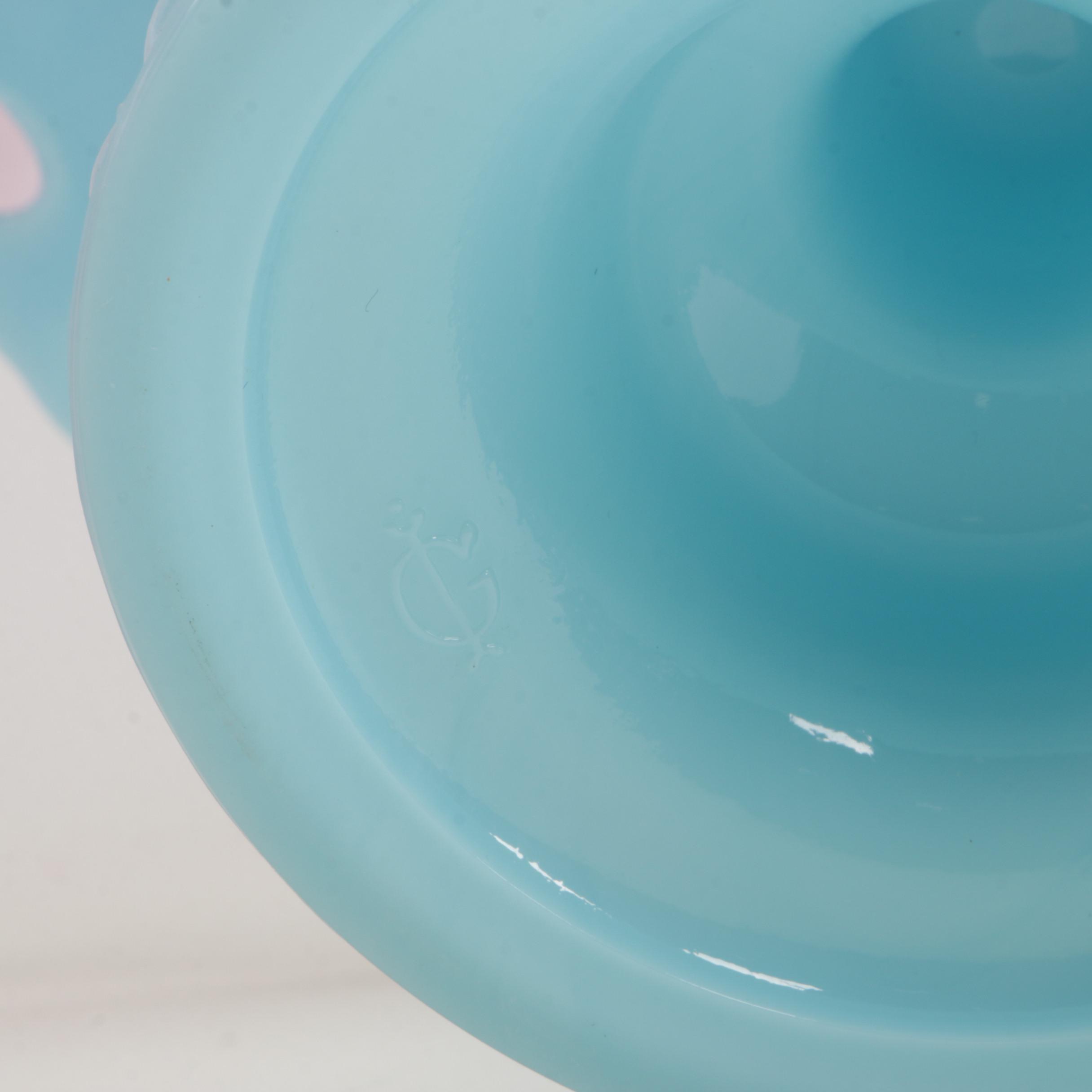 Mosser Jadeite, Pink and Milk Glass Cake Stands with Imperial Glass Cake Stand
