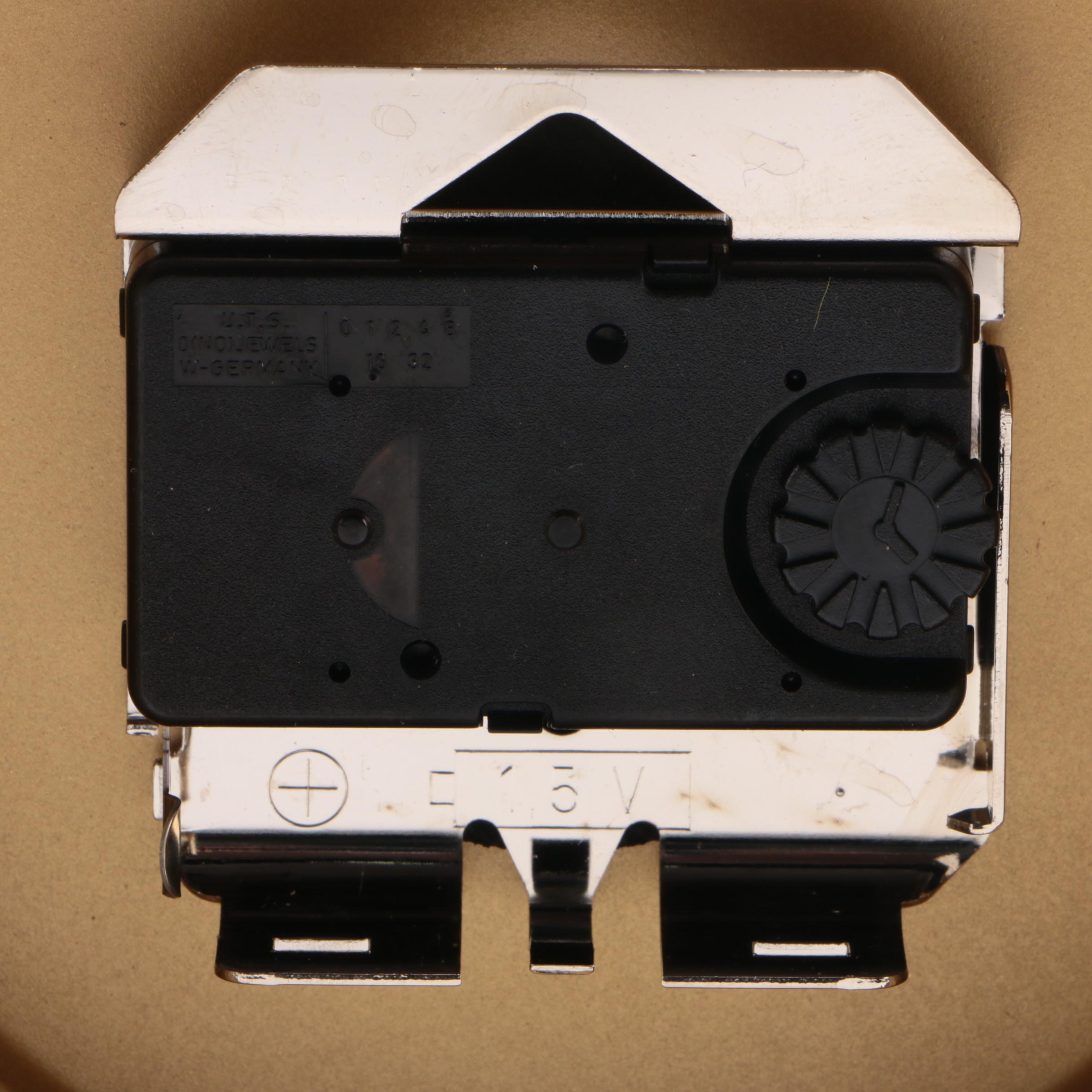 Howard Miller Mid Century Modern Brass Desk Clock