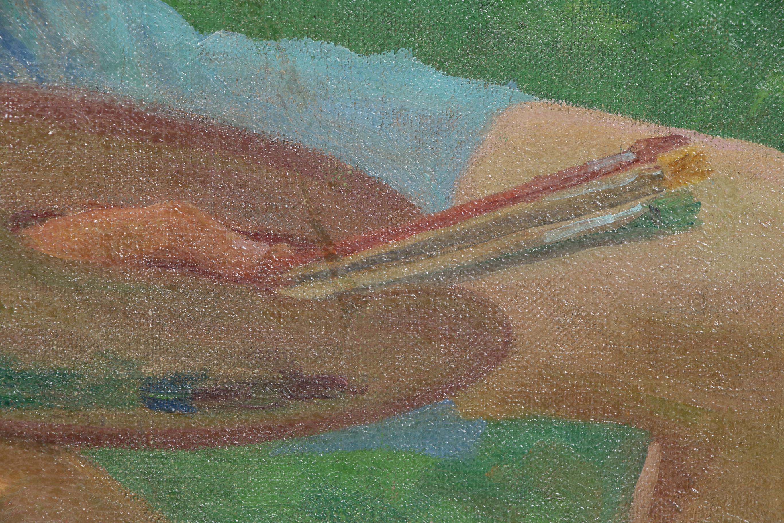 Artist Self-Portrait Oil Painting, 1938