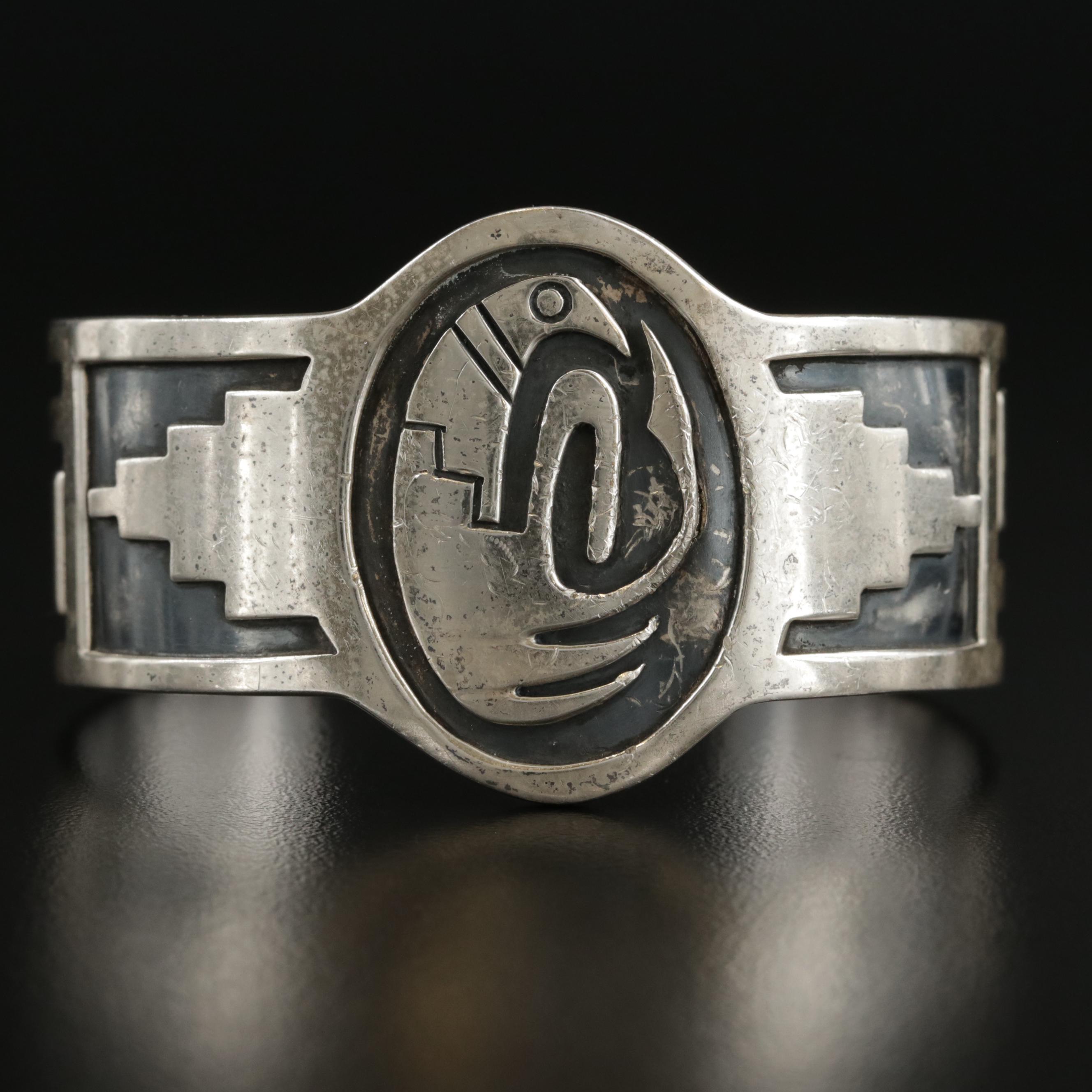 Wallie Sekayumptewa Hopi Sterling Cuff