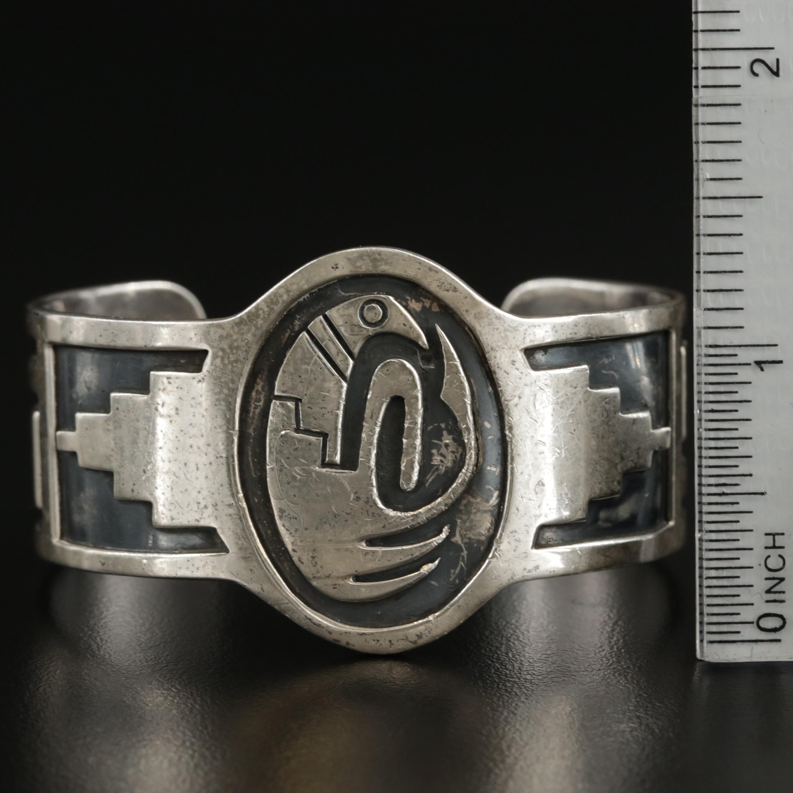 Wallie Sekayumptewa Hopi Sterling Cuff