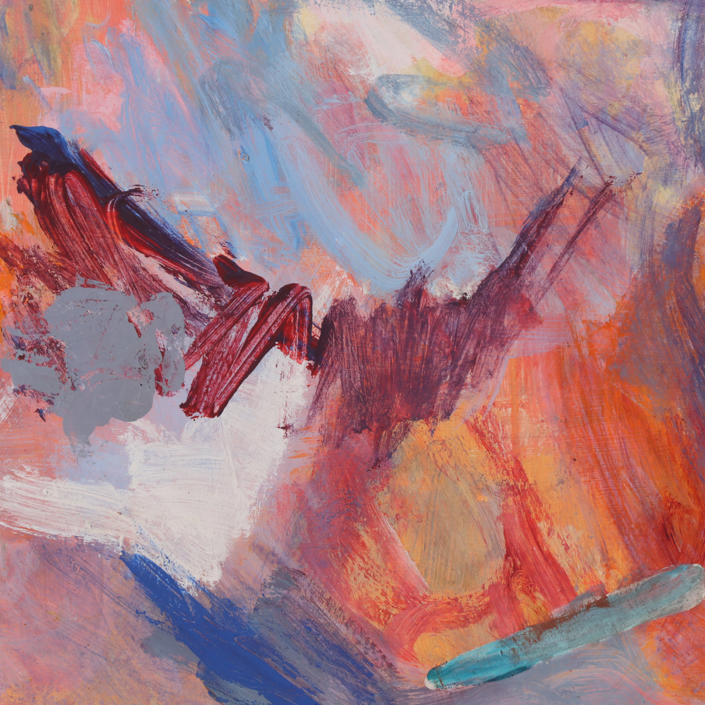 Paul Chidlaw Monumental Abstract Oil Painting "California Landscape"