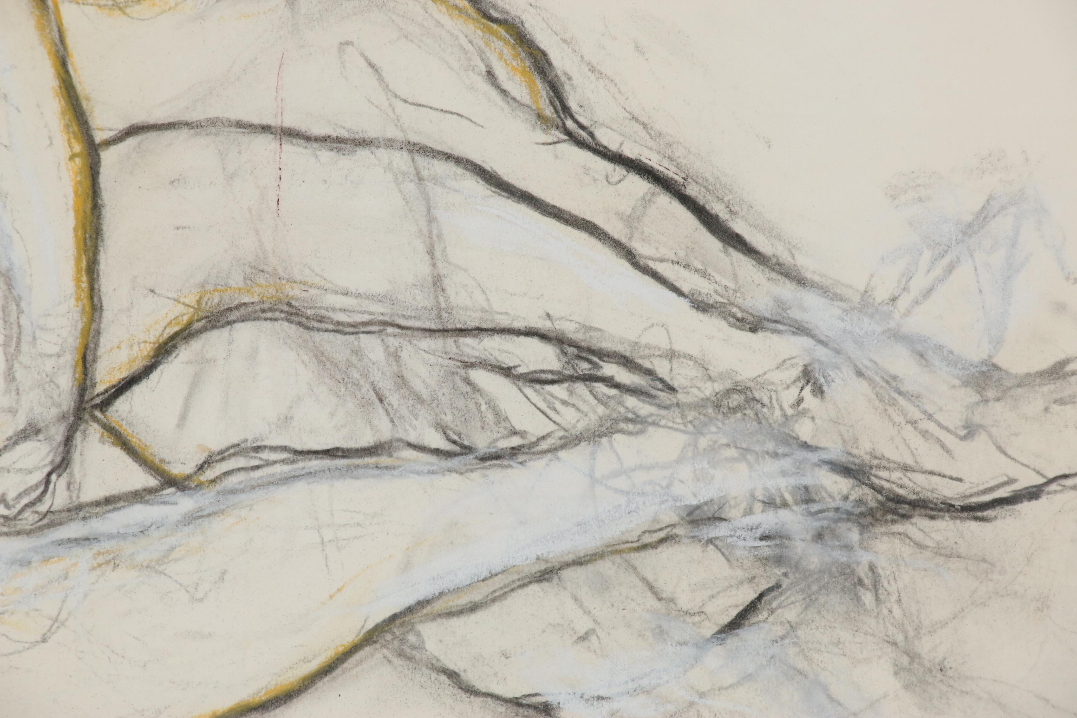 Humbert Howard Erotic Graphite and Pastel Drawing, 1970