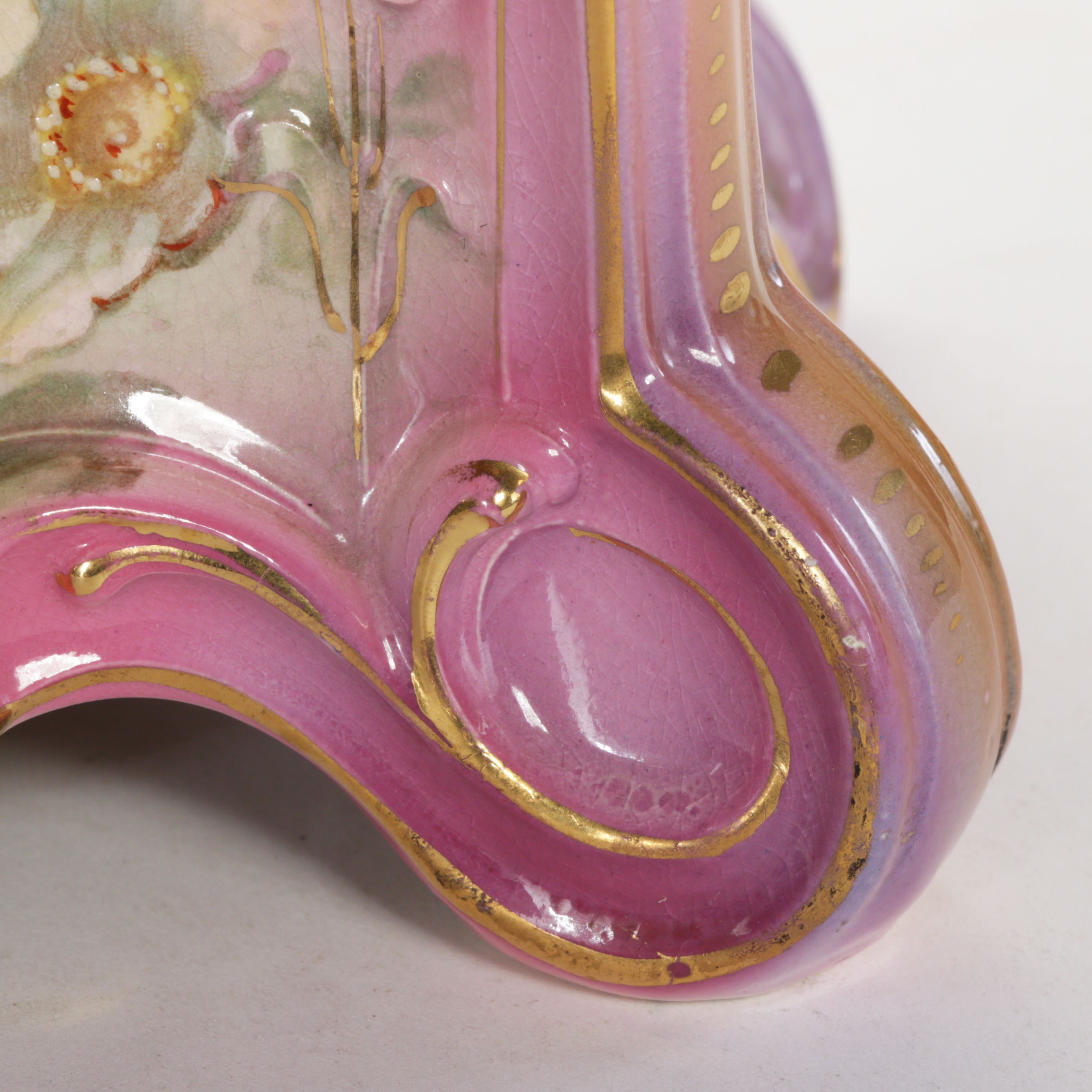 Ansonia Royal Bonn Porcelain Mantel Clock