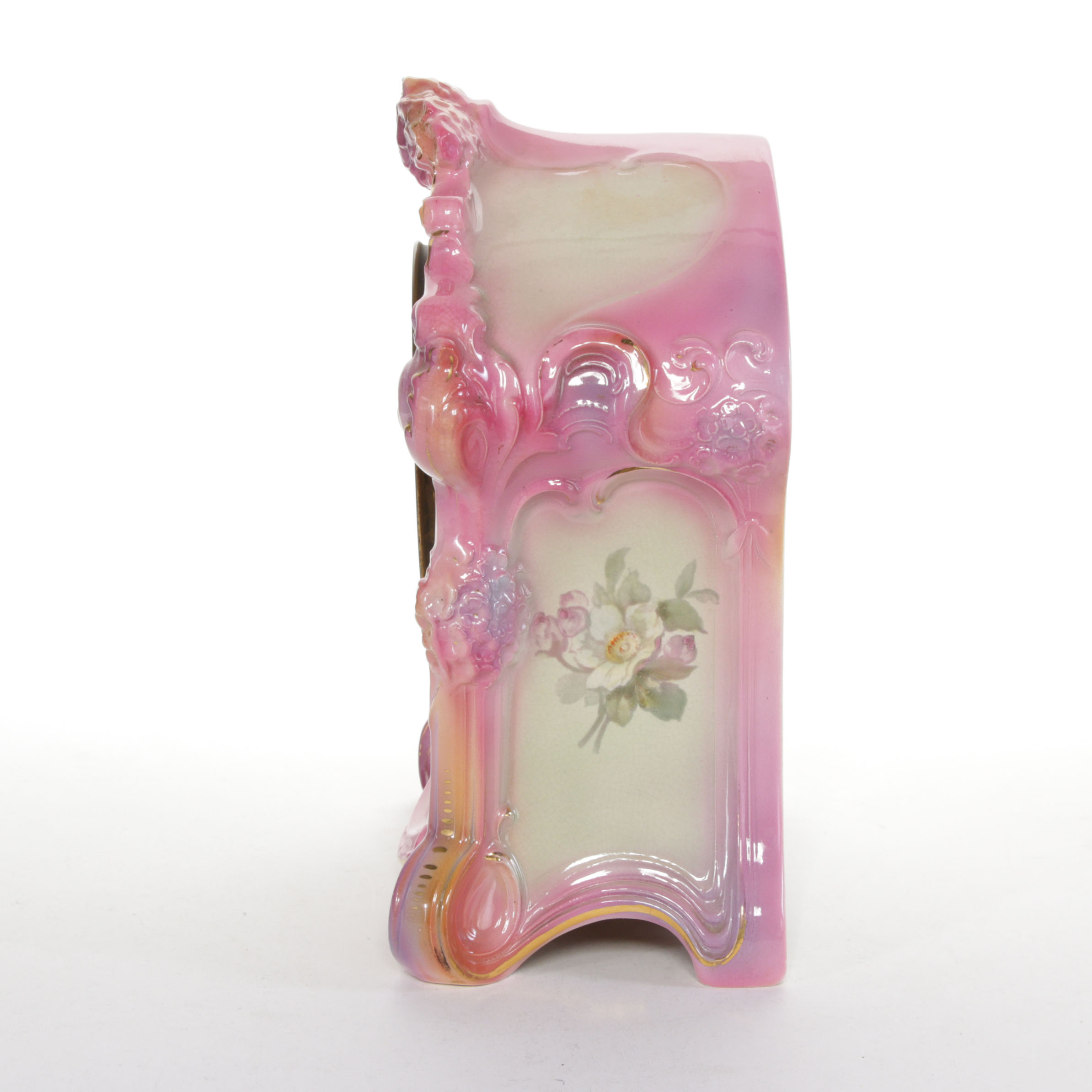 Ansonia Royal Bonn Porcelain Mantel Clock