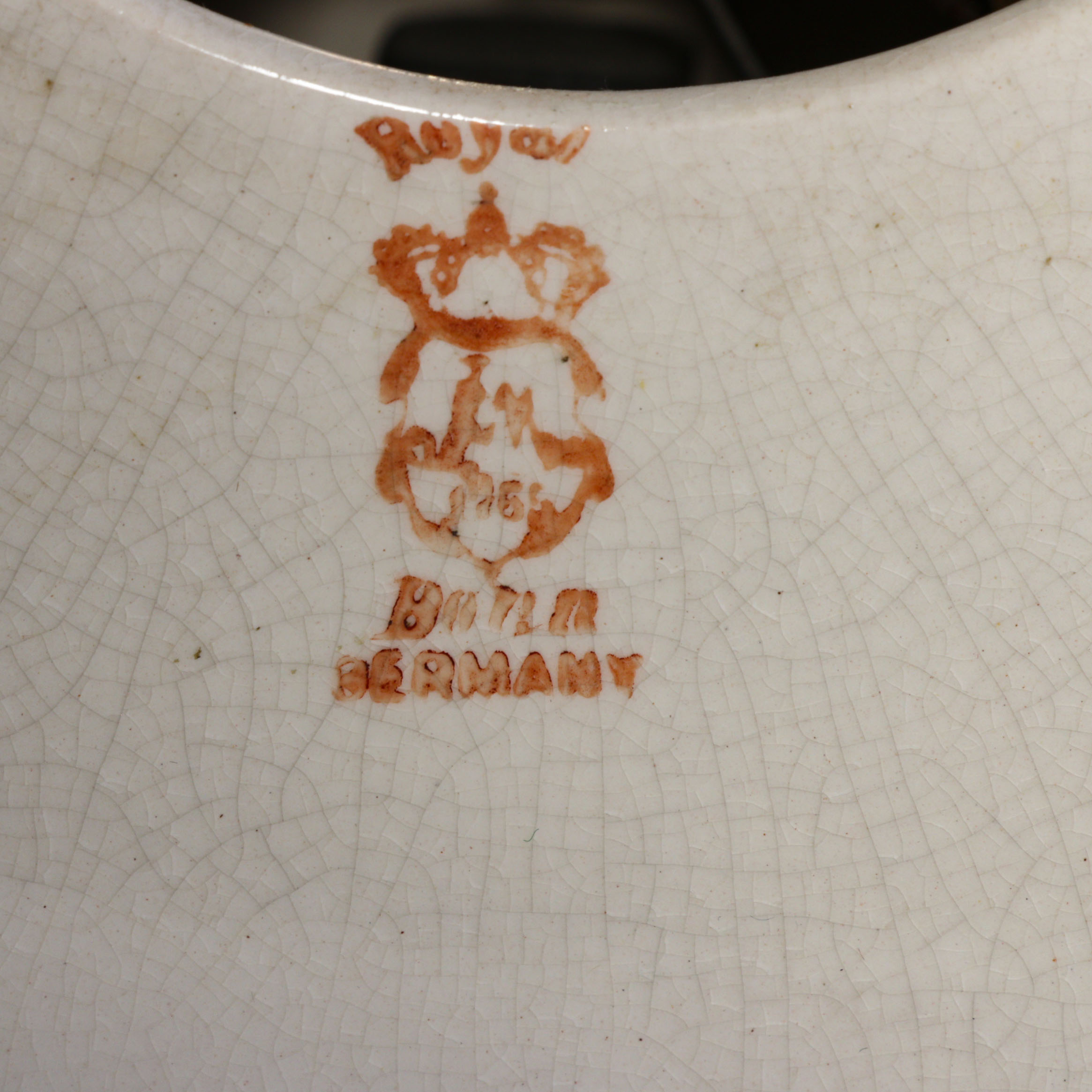 Ansonia Royal Bonn Porcelain Mantel Clock