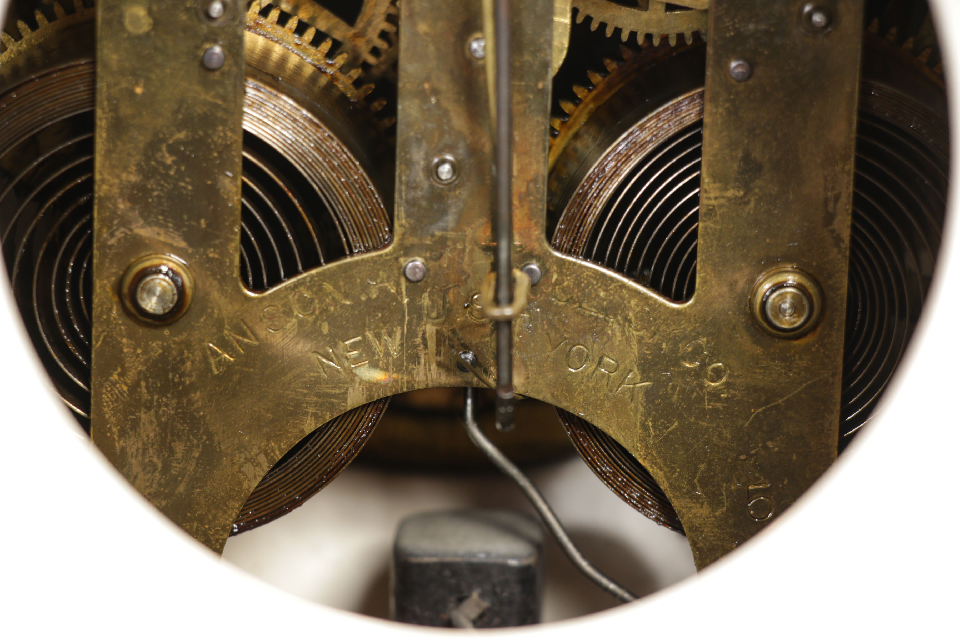 Ansonia Royal Bonn Porcelain Mantel Clock