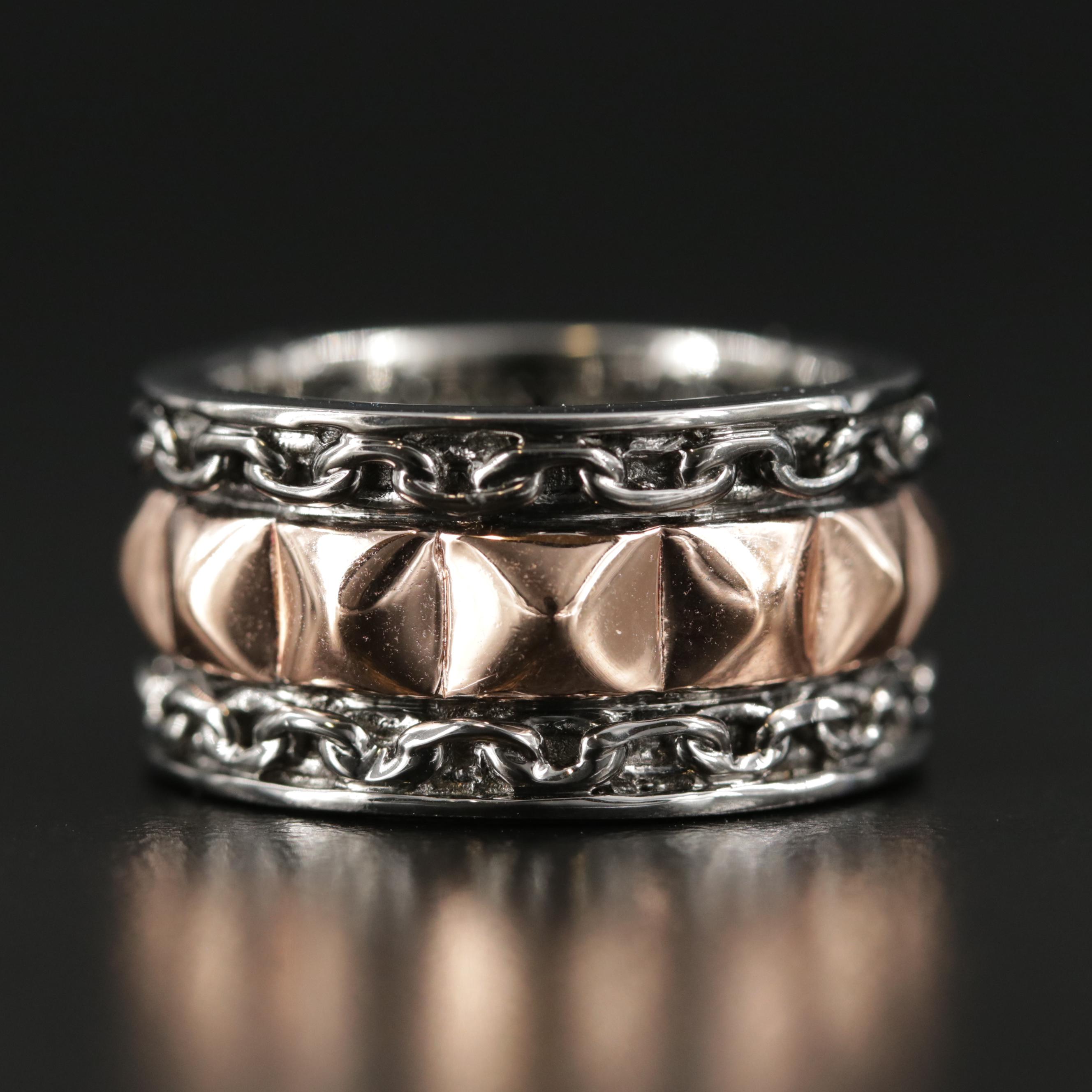 Stephen Webster Sterling Silver Chain Motif Superstud Band