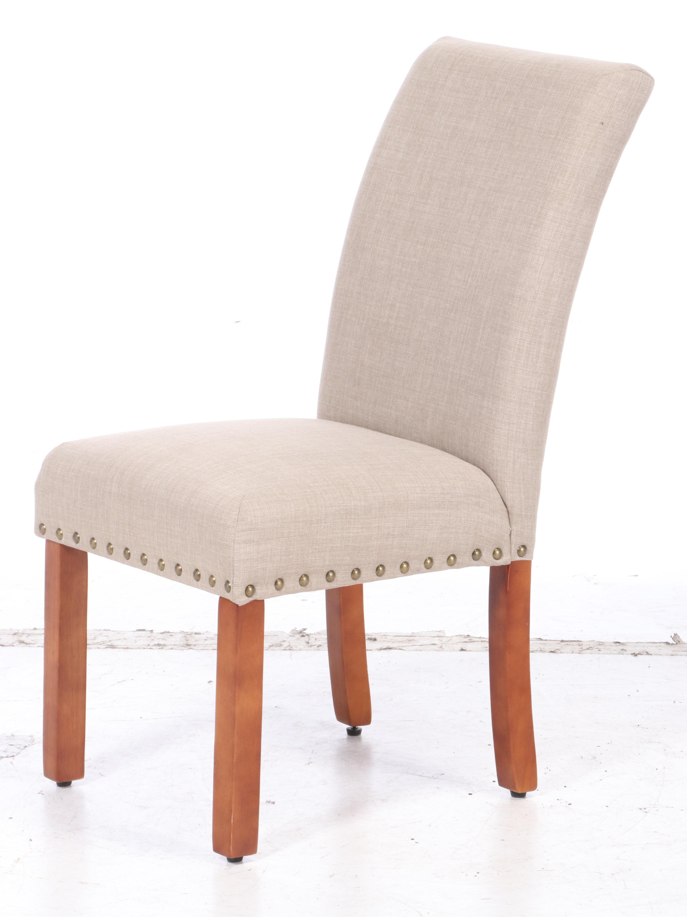 Group of Six High Back Upholstered Dining Room Chairs