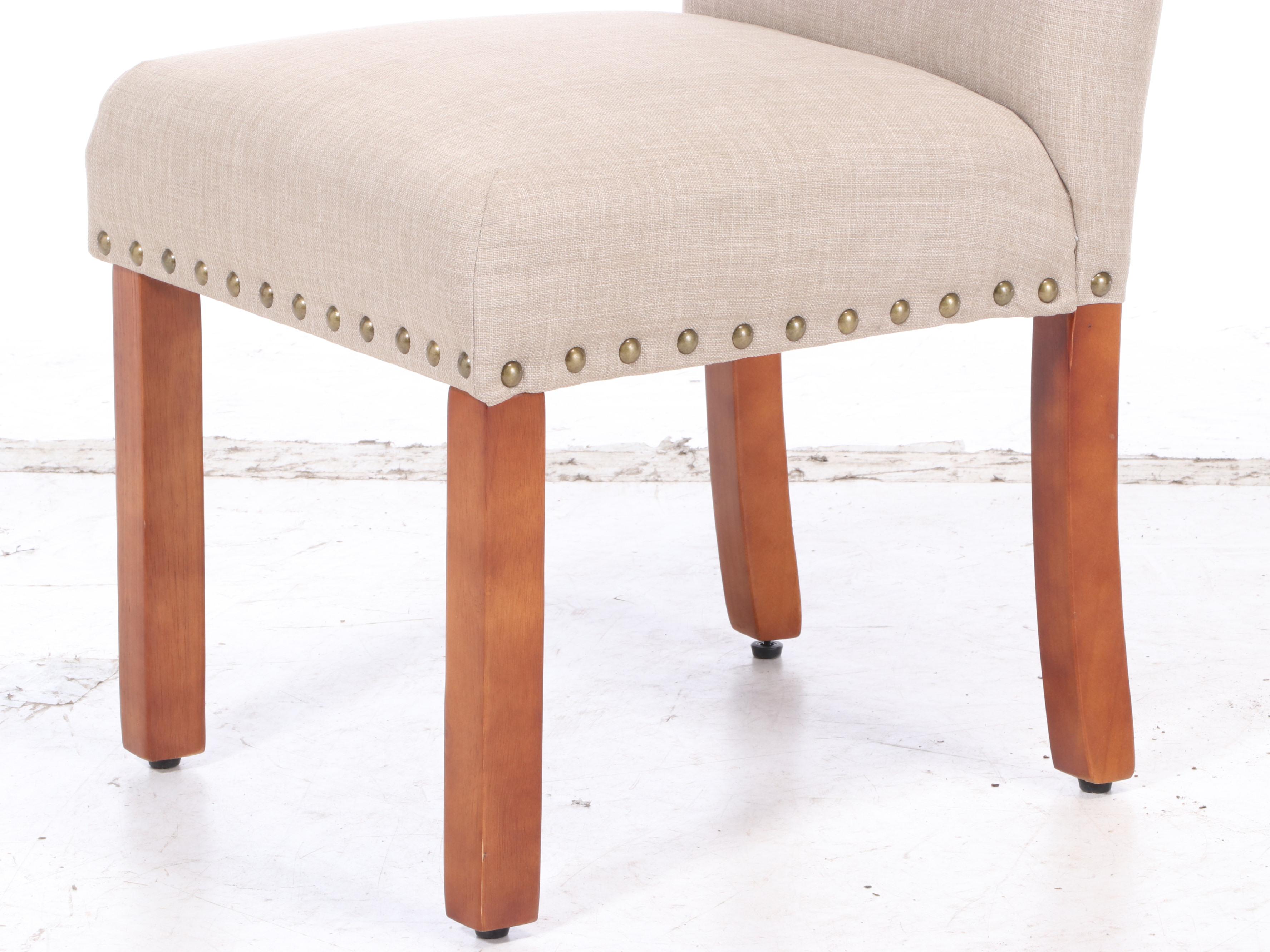 Group of Six High Back Upholstered Dining Room Chairs