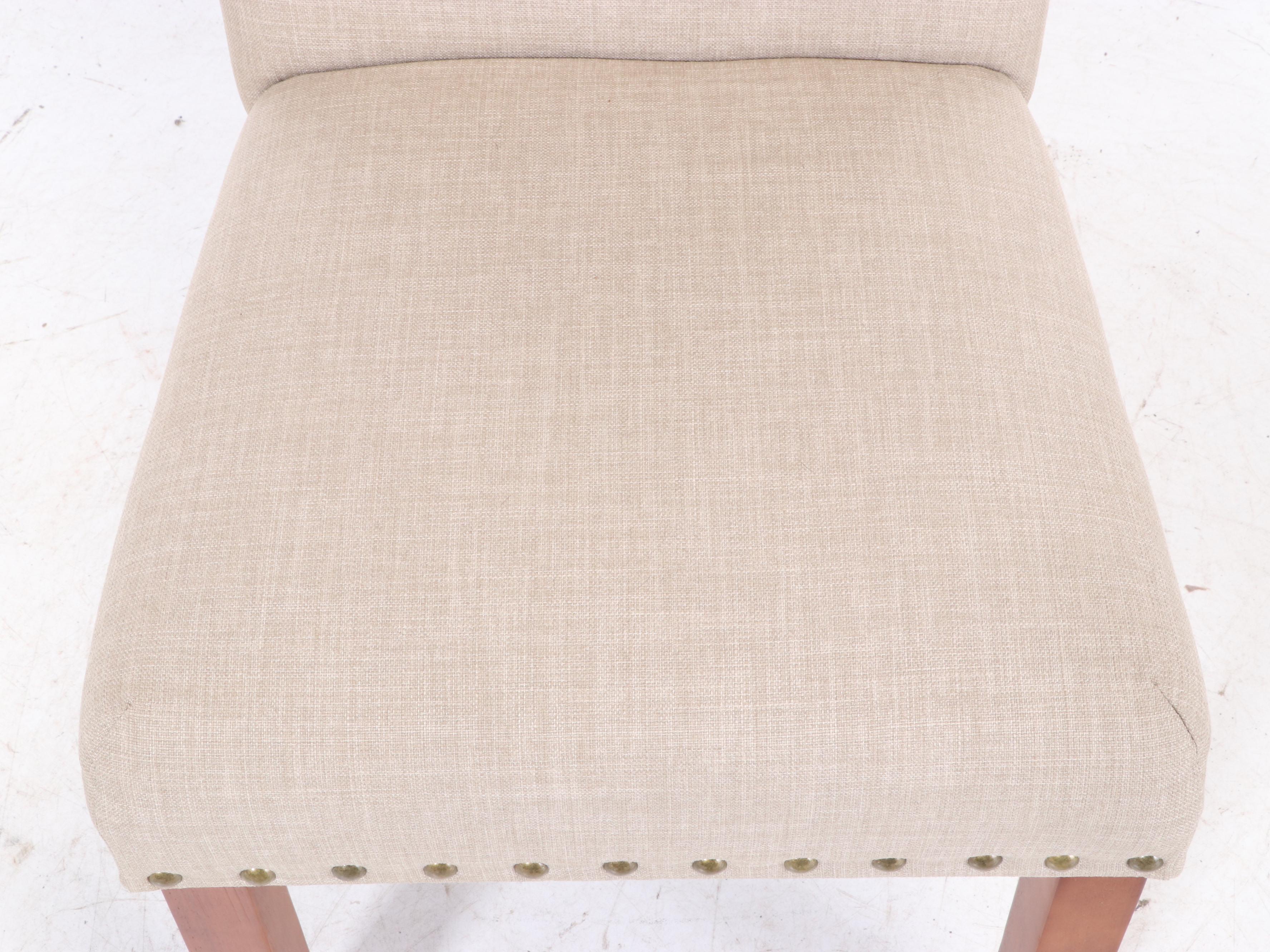 Group of Six High Back Upholstered Dining Room Chairs