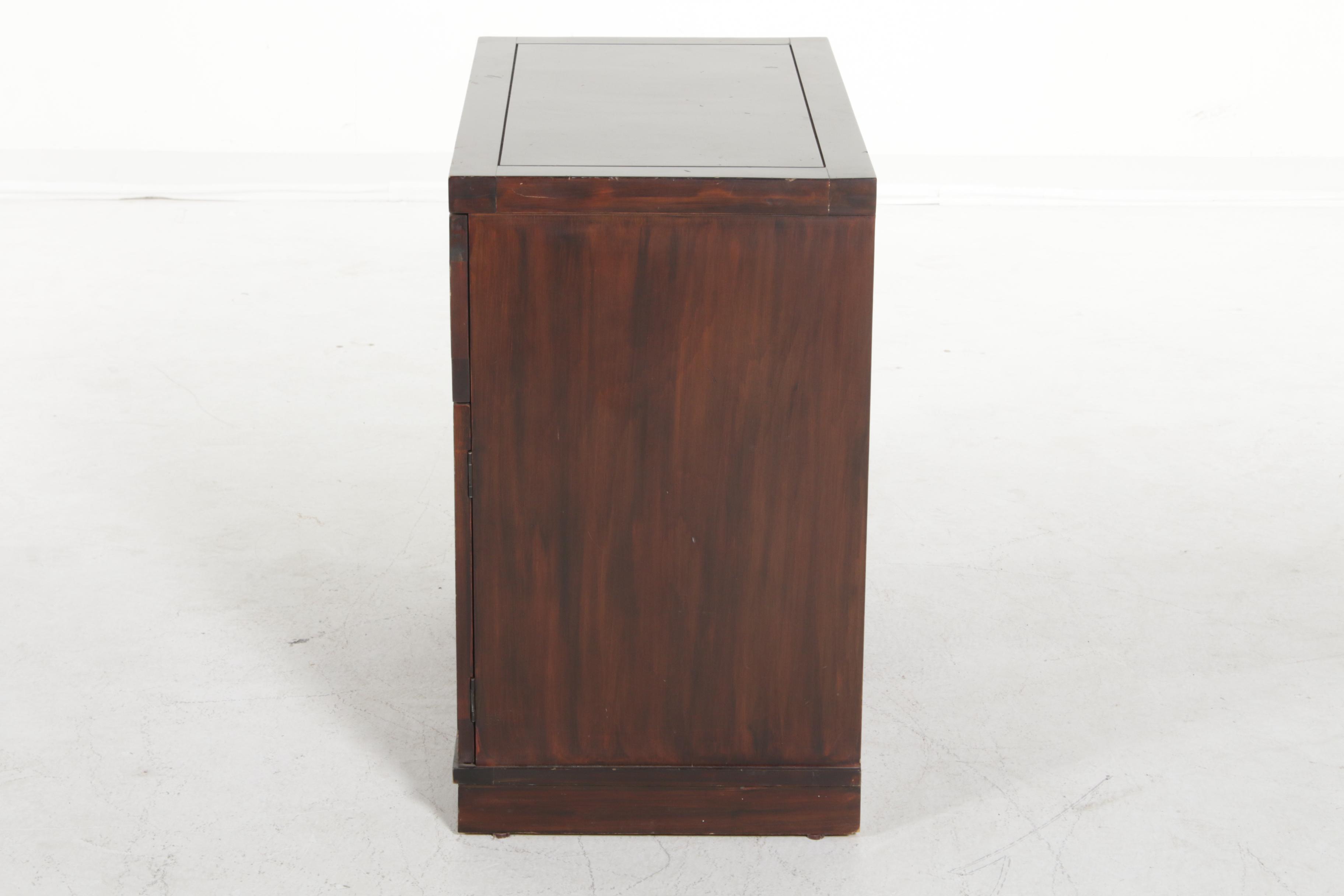 Pier 1 Imports Asian Style Bamboo Accented Top Drawer Cabinet