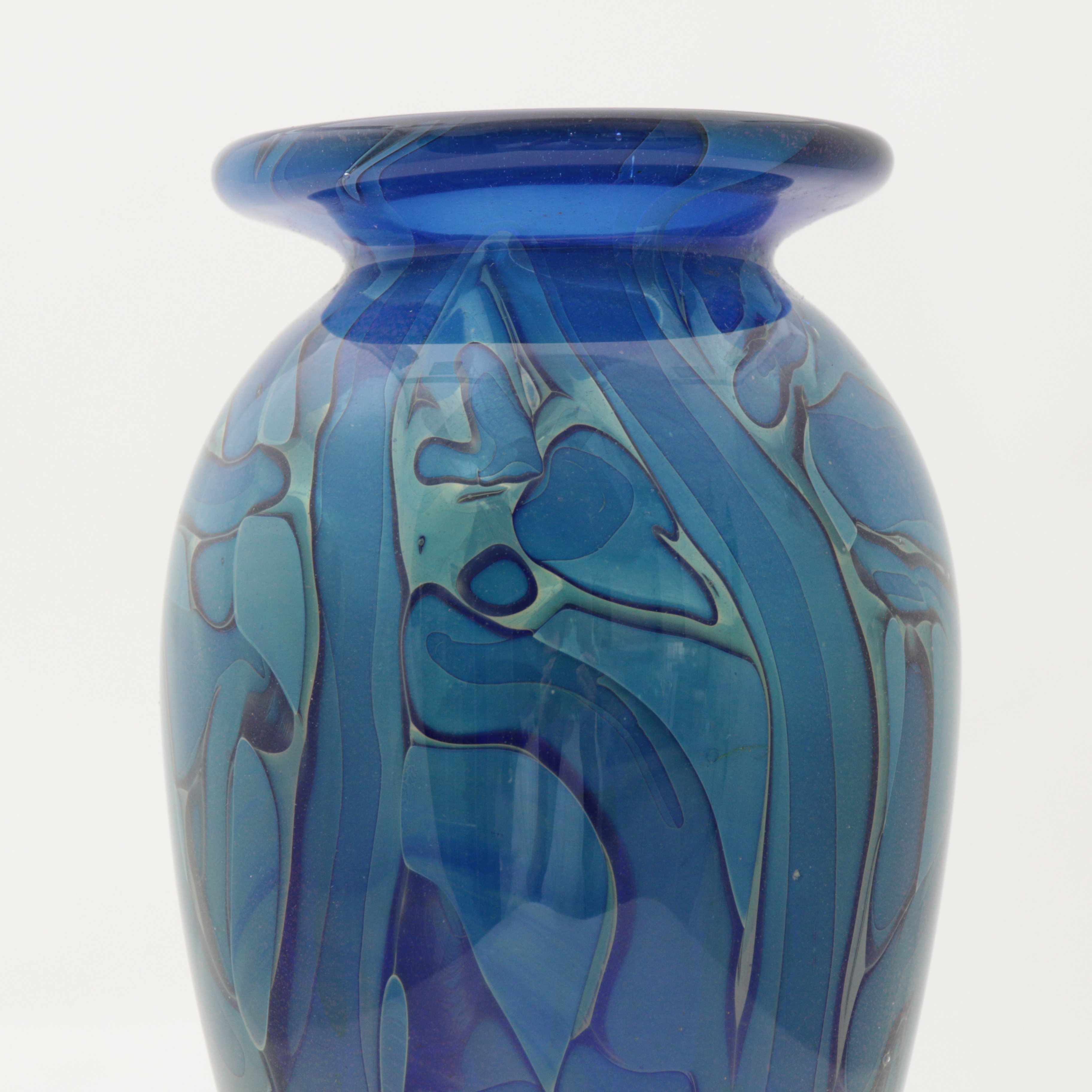 Robert Eickholt Hand Blown Art Glass Vase