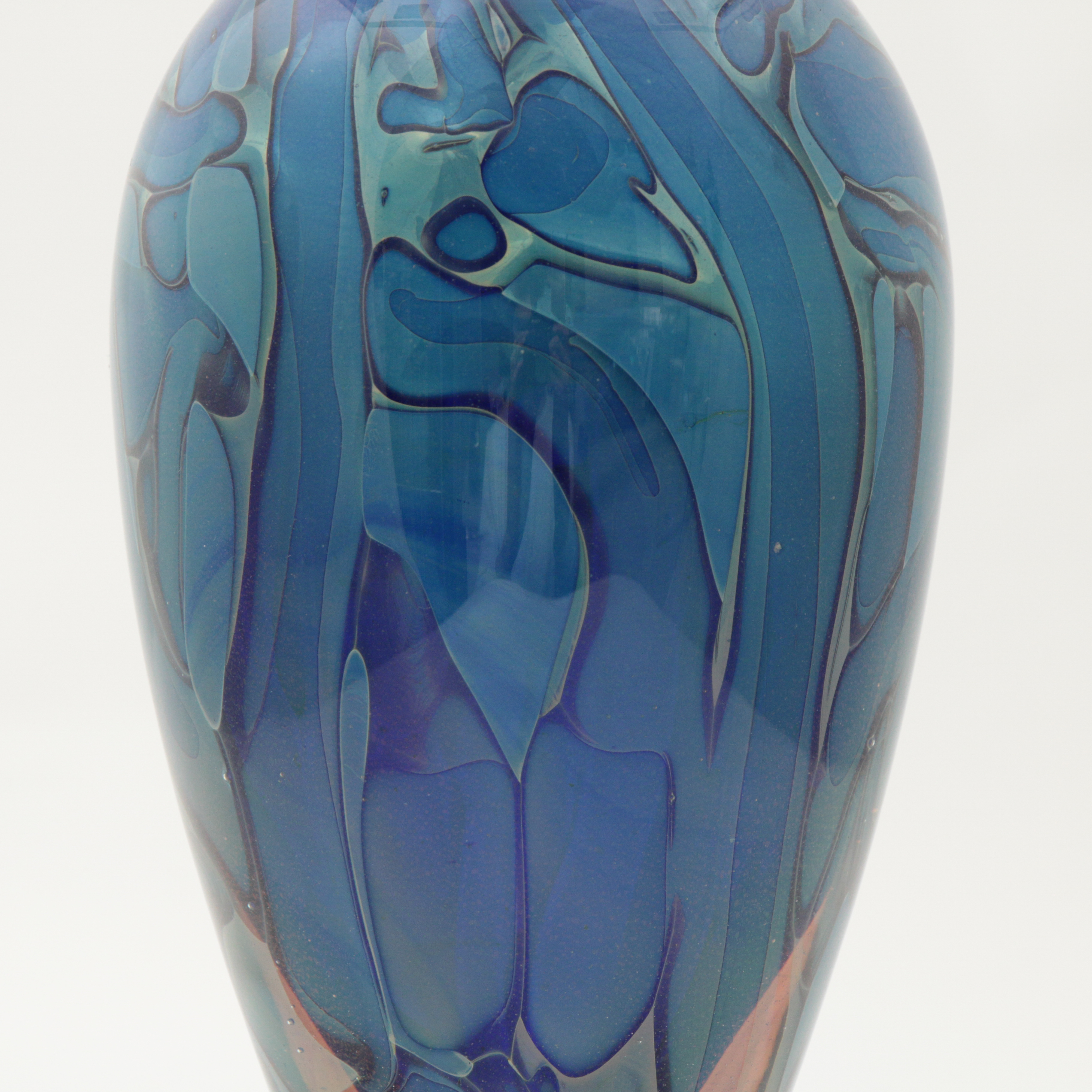 Robert Eickholt Hand Blown Art Glass Vase
